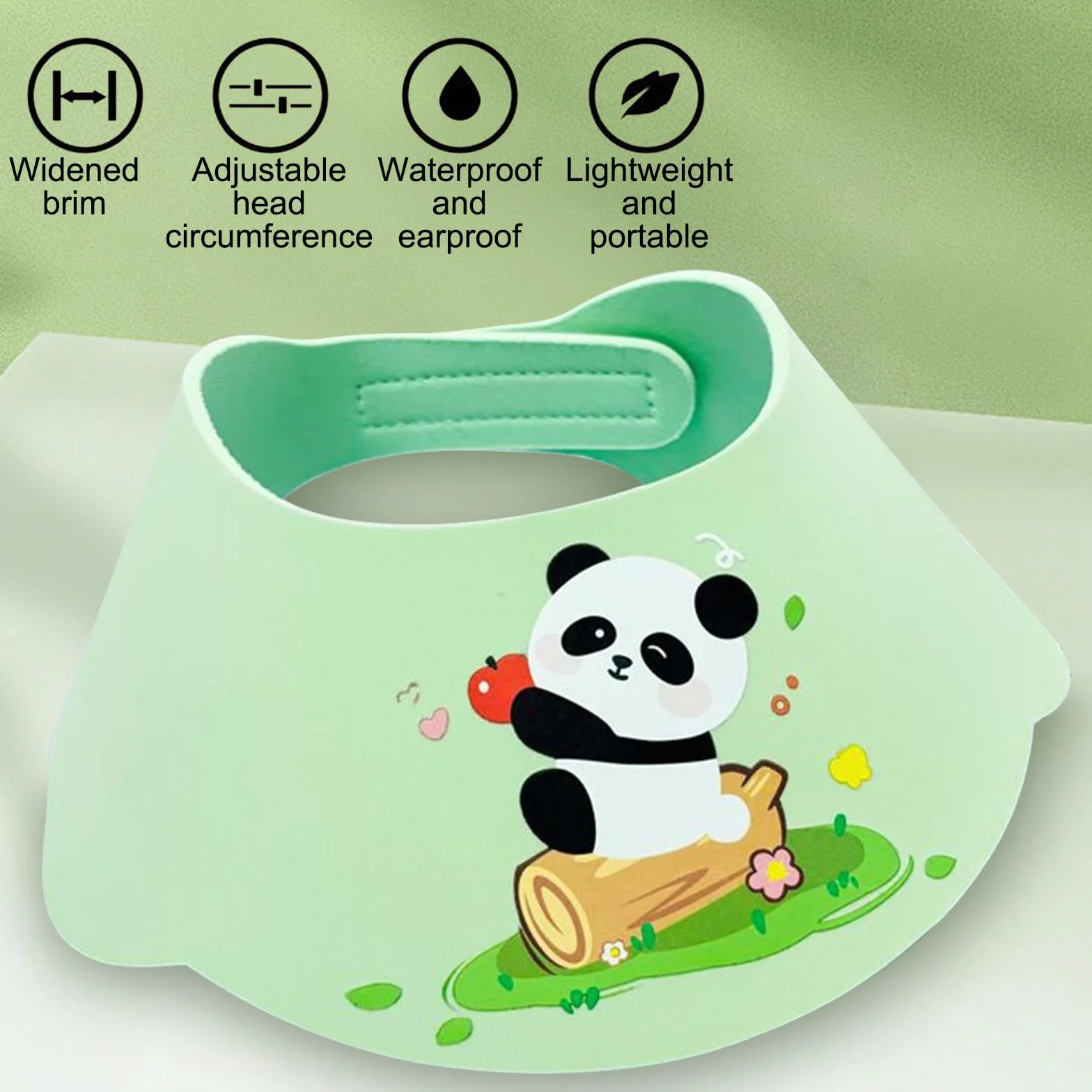 Bonnet de Douche Bébé Réglable, Bouclier de Lavage des Cheveux pour Enfant Protège Yeux et Oreilles