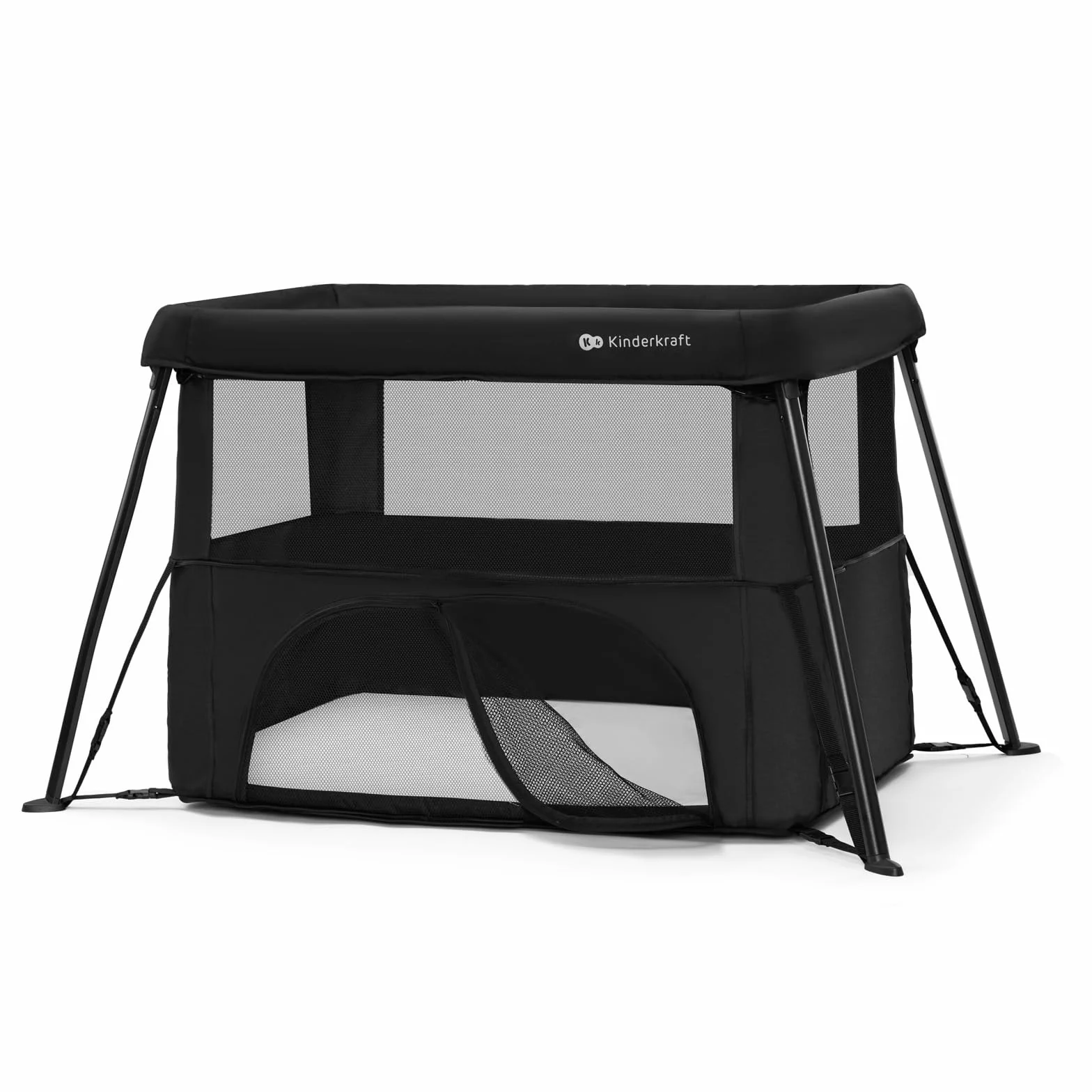 Kinderkraft Cami Lit Parapluie 3 en 1, Lit bébé avec Matelas, Noir