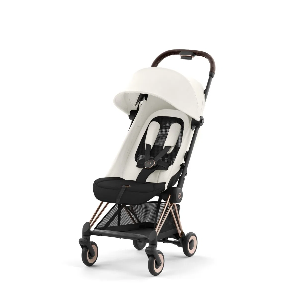 Poussette compacte Coya Off White châssis Rosegold - Cybex