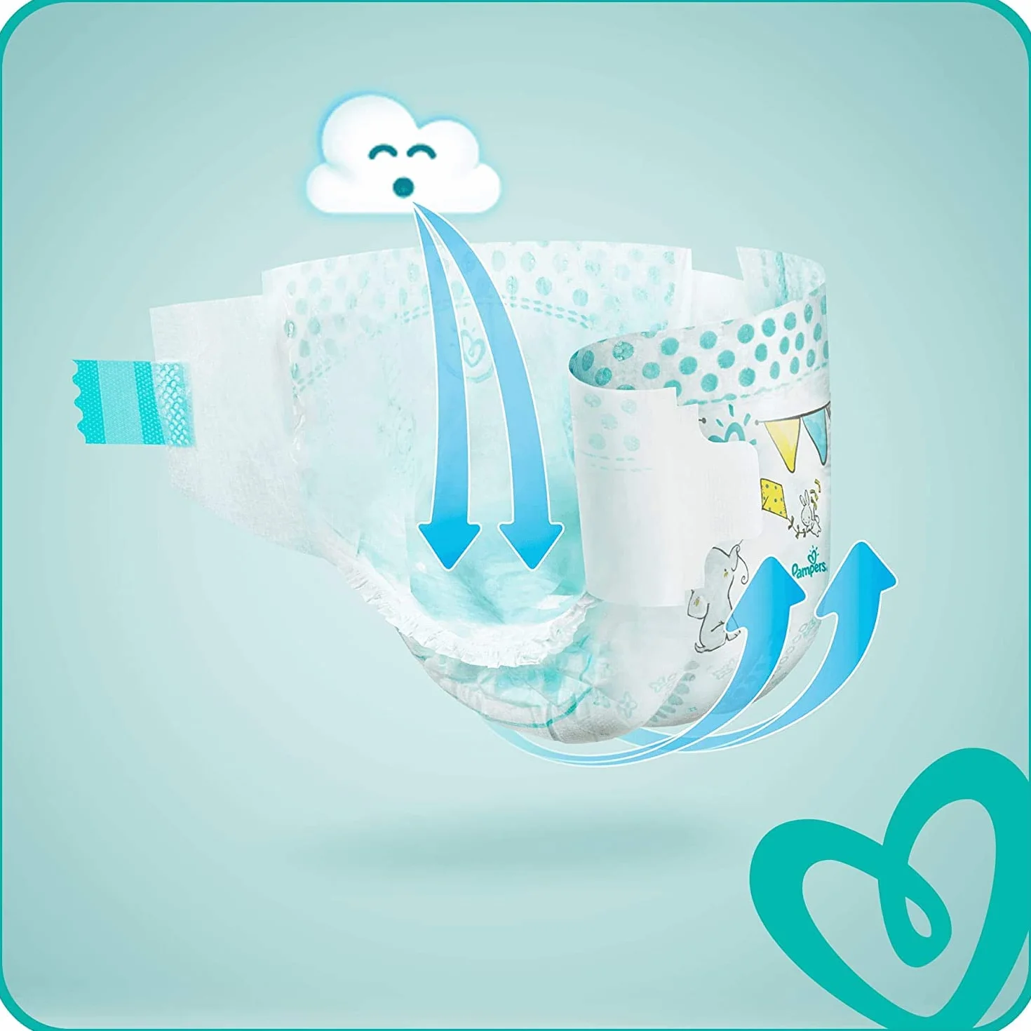 Pampers Baby-Dry Taille 4 240 Couches (9-14 kg)