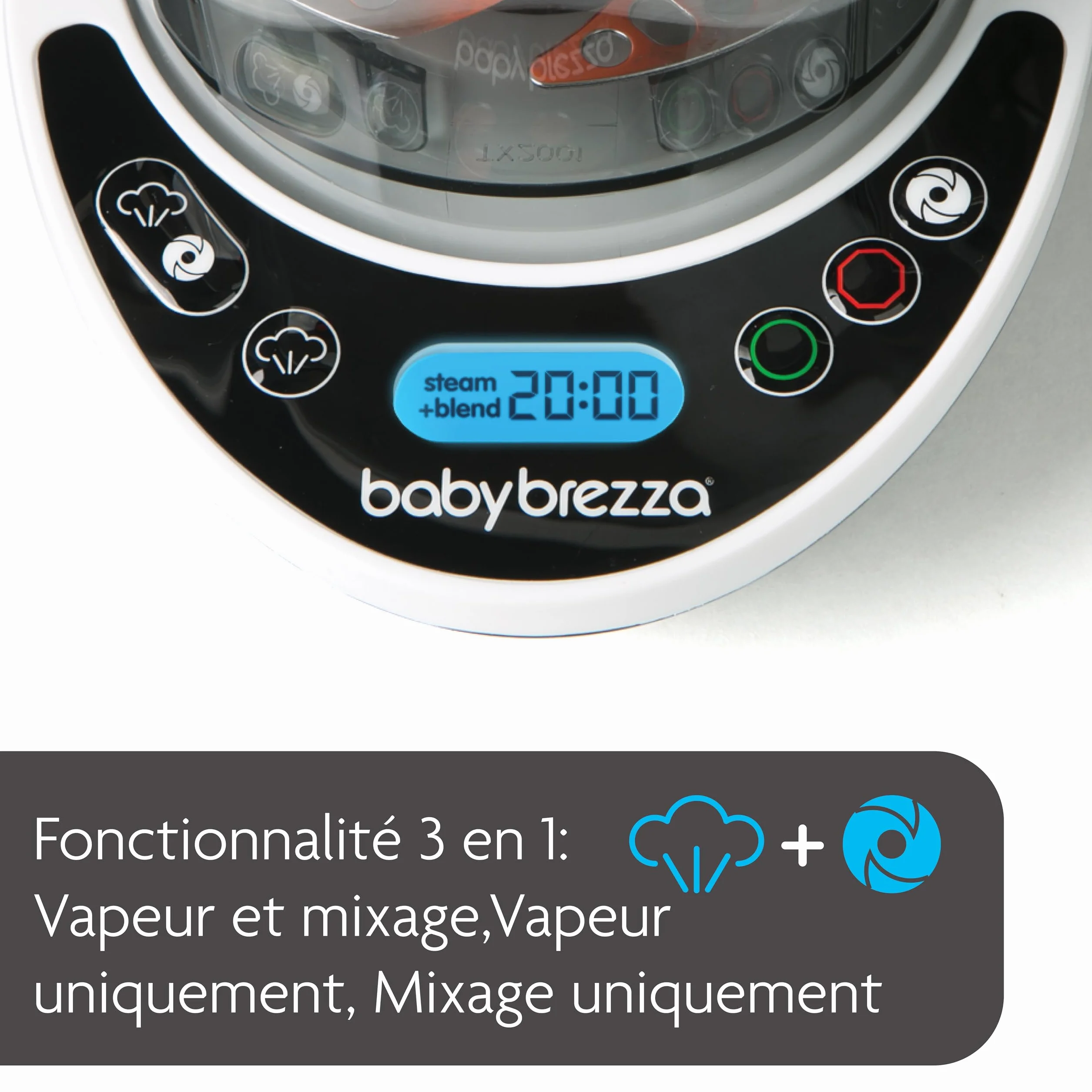 Baby brezza Food Maker Deluxe Robot cuisine multifonction bébé chauffe vapeur mixe aliments