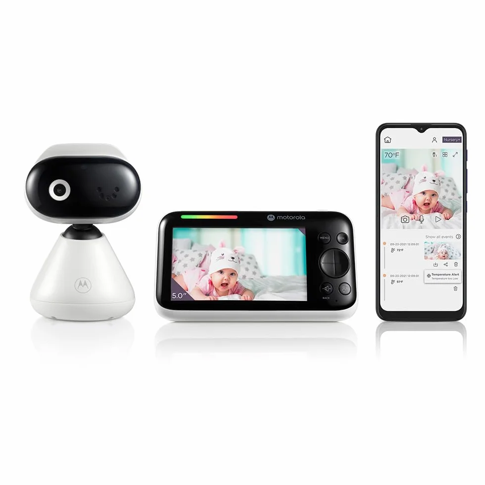 Motorola PIP1500 Connect Moniteur vidéo bébé 5,0" Wi-Fi Vision Nocturne Infrarouge Full HD 1080p
