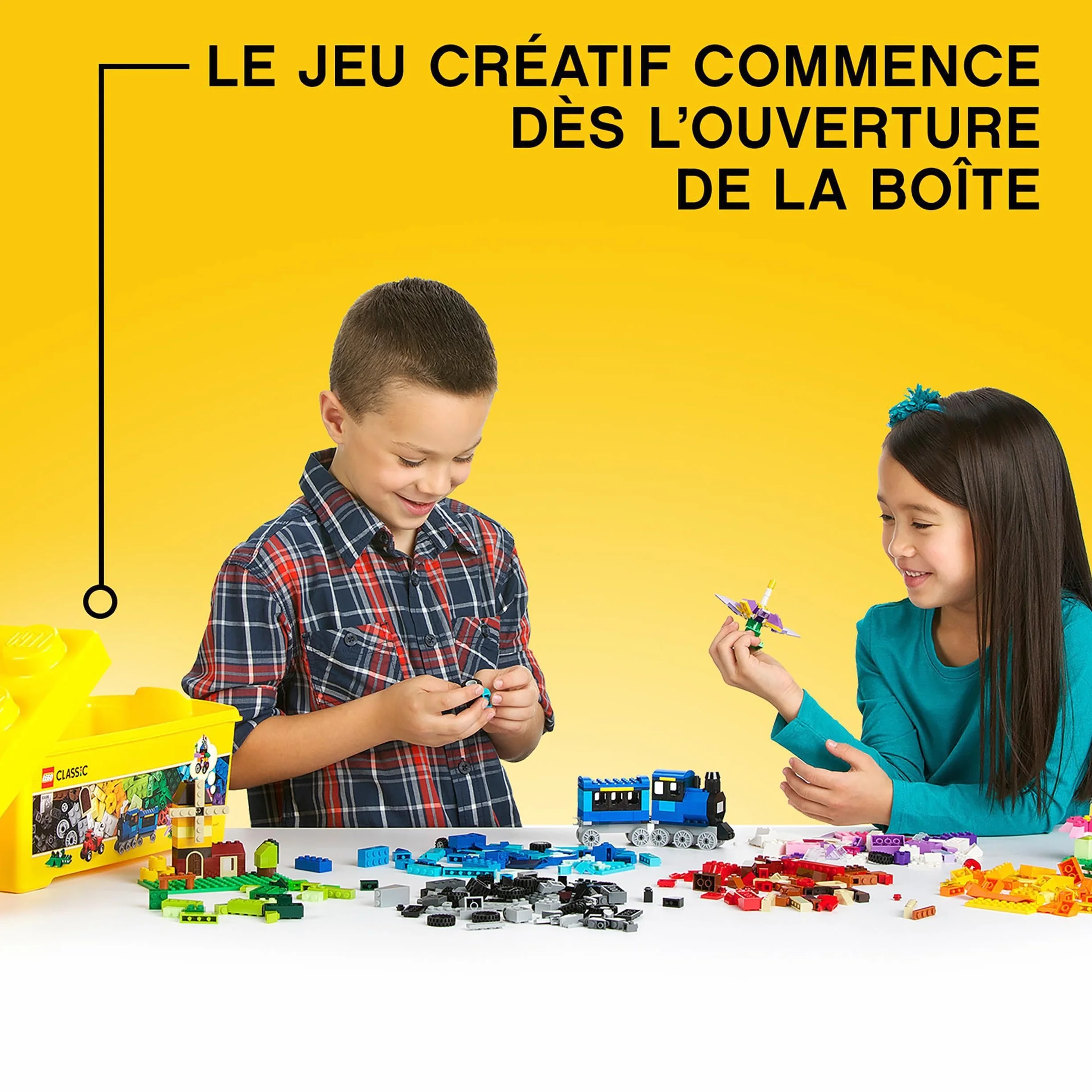 LEGO Classic 10696 La Boîte de Briques Créatives, Jouet de Construction avec Rangement, Enfants 4 Ans