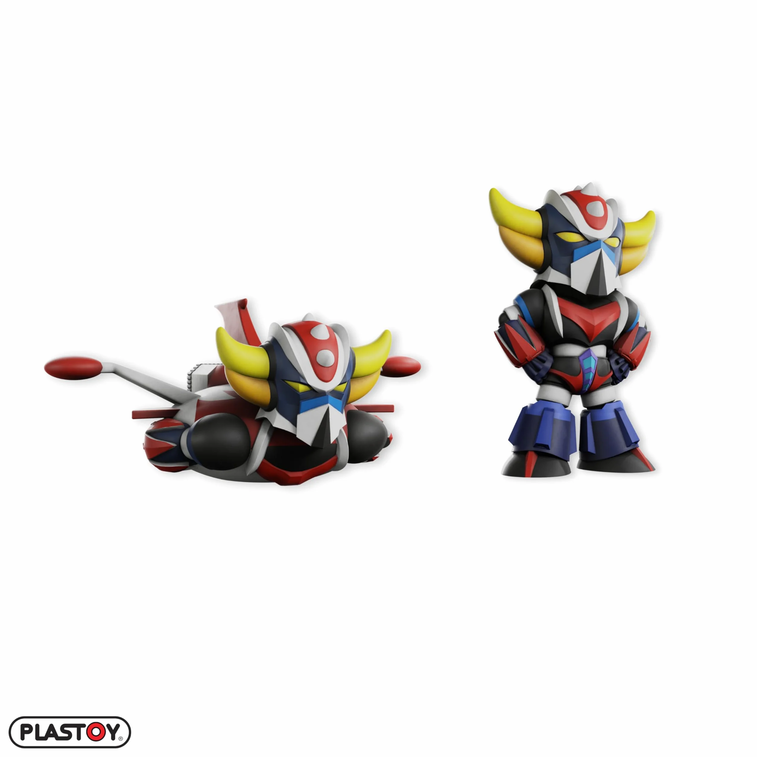 Plastoy Goldorak Duo figurines Spacer et Goldorak debout PVC 7 cm