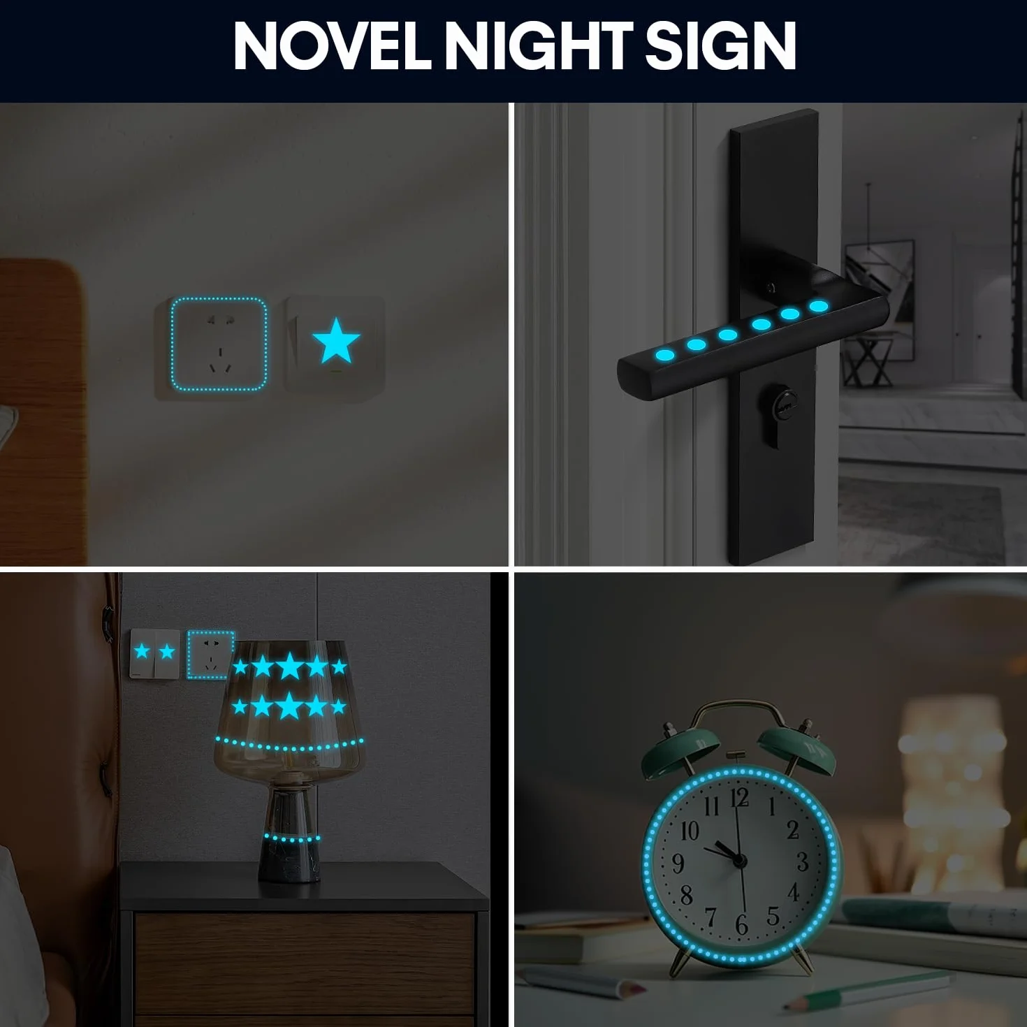 Autocollants Lumineux 629 Pcs Étoiles Phosphorescentes Stickers Fluorescents Décoration Plafond Chambre Enfant