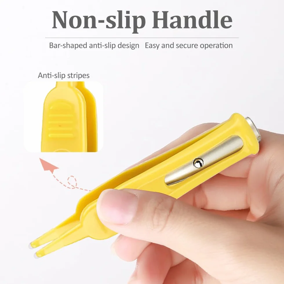 Pince à nez bébé LED plastique nettoyage nasal tête ronde soin bébé
