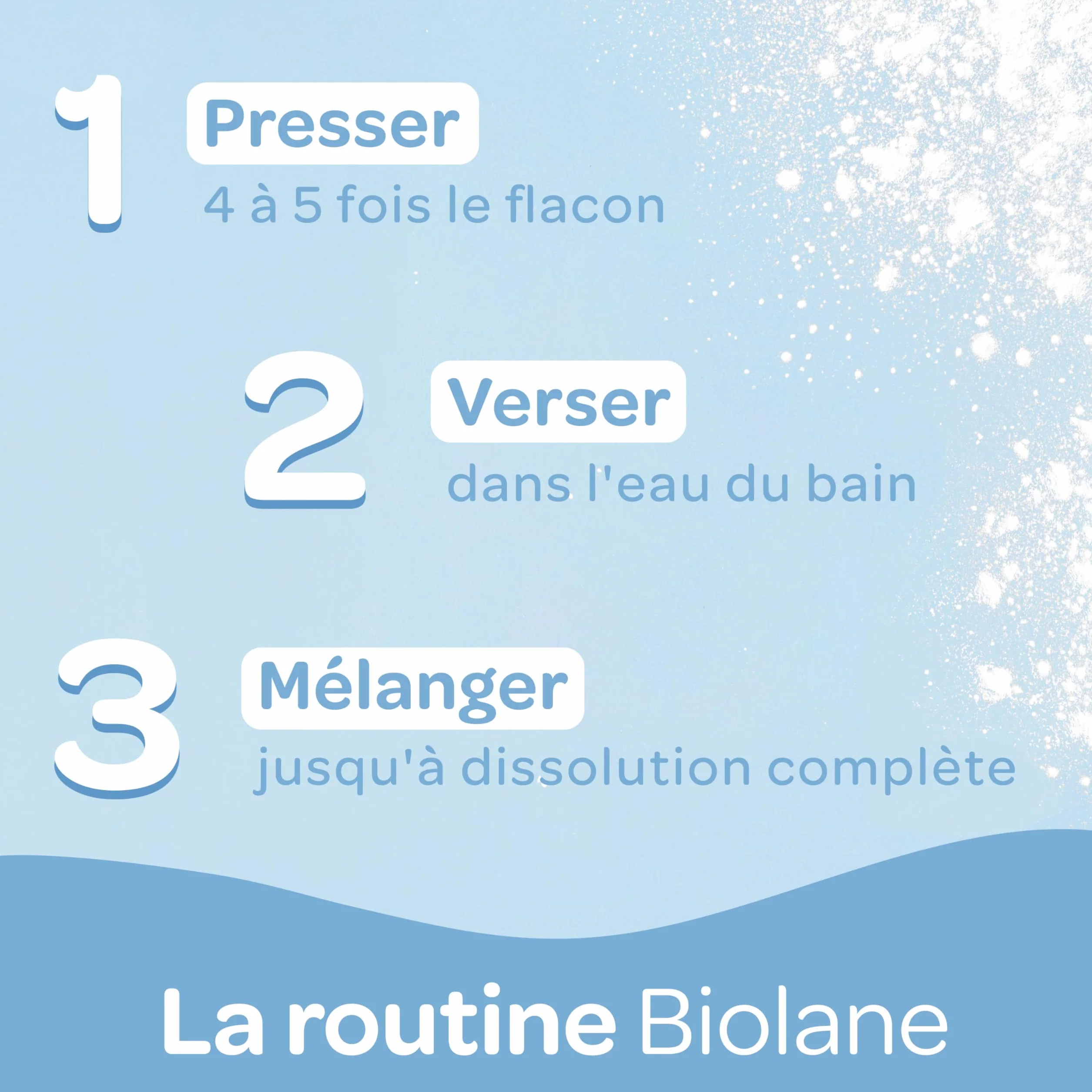 BIOLANE Poudre de bain adoucissante bébé 75g Fabriqué en France
