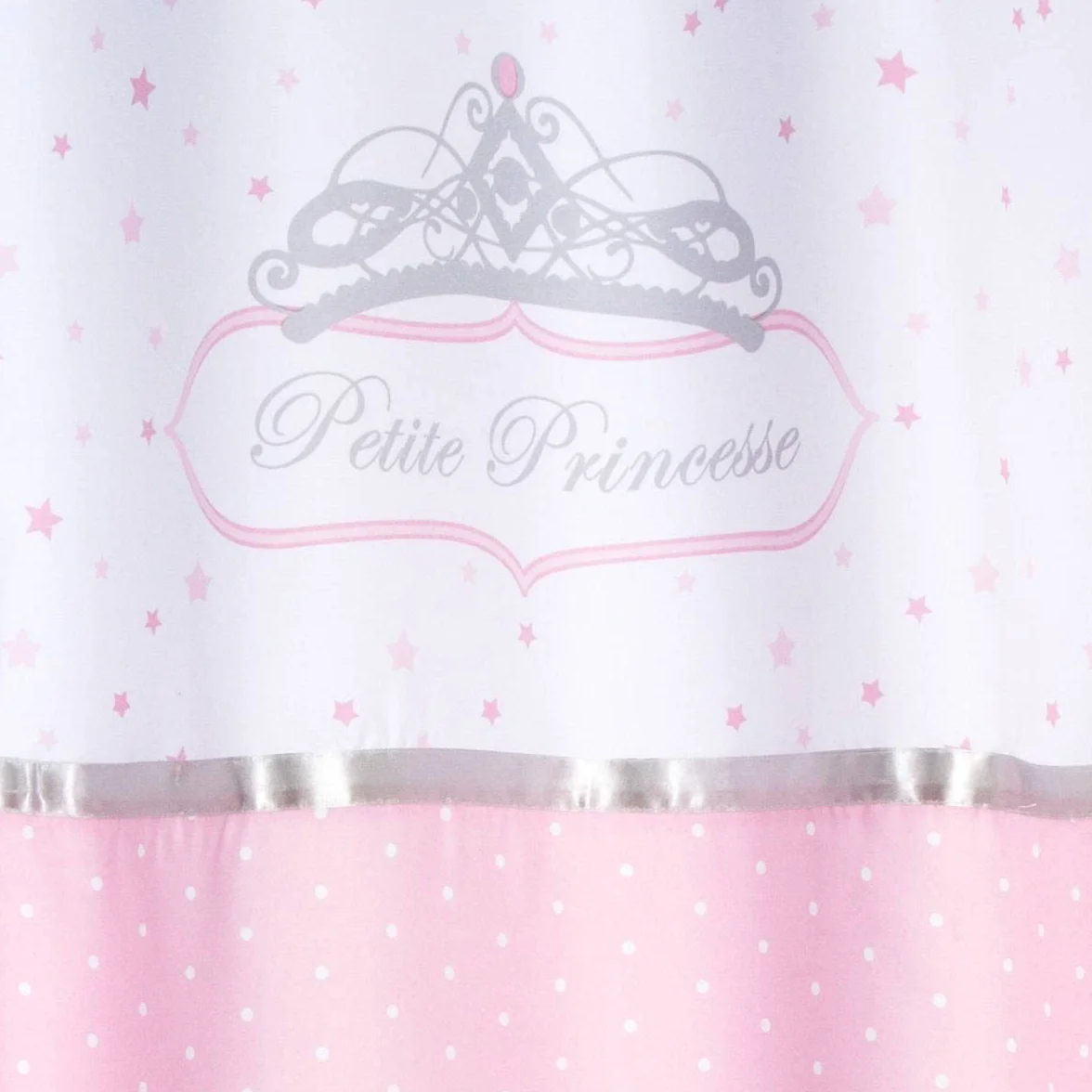 Atmosphera Rideau Enfant Princesse Ruban Rose et Blanc 140x260 cm