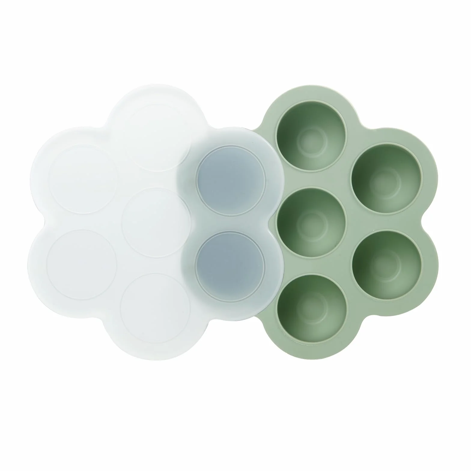 PandaEar Lot de 3 Plateaux de Congélation pour Aliments pour Bébés avec Couvercles en Silicone