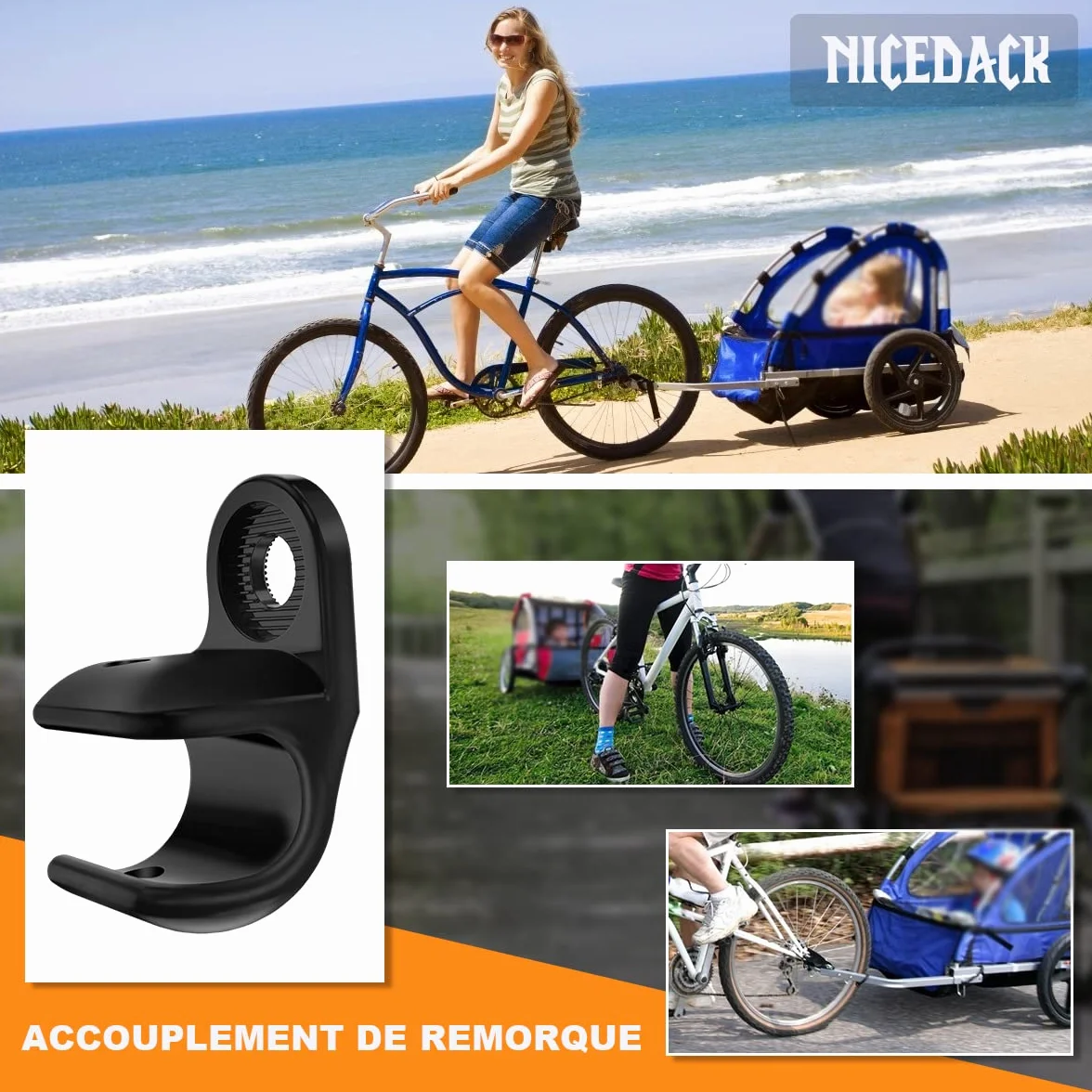 Embrayage de remorque Thule Attelage d'essieu vélo Noir