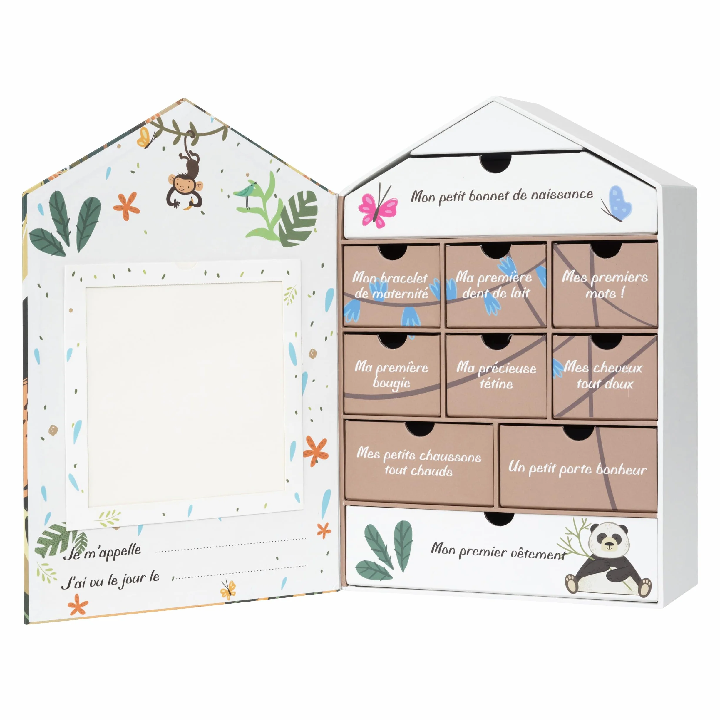 ATMOSPHERA CREATEUR D'INTERIEUR Coffret de Naissance Maison H30,5 cm Jungle