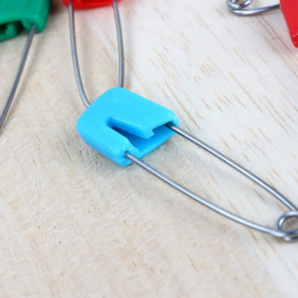 Épingles à Couches 10 Pièces, épingles de Sûreté pour Bébé avec Tête en Plastique
