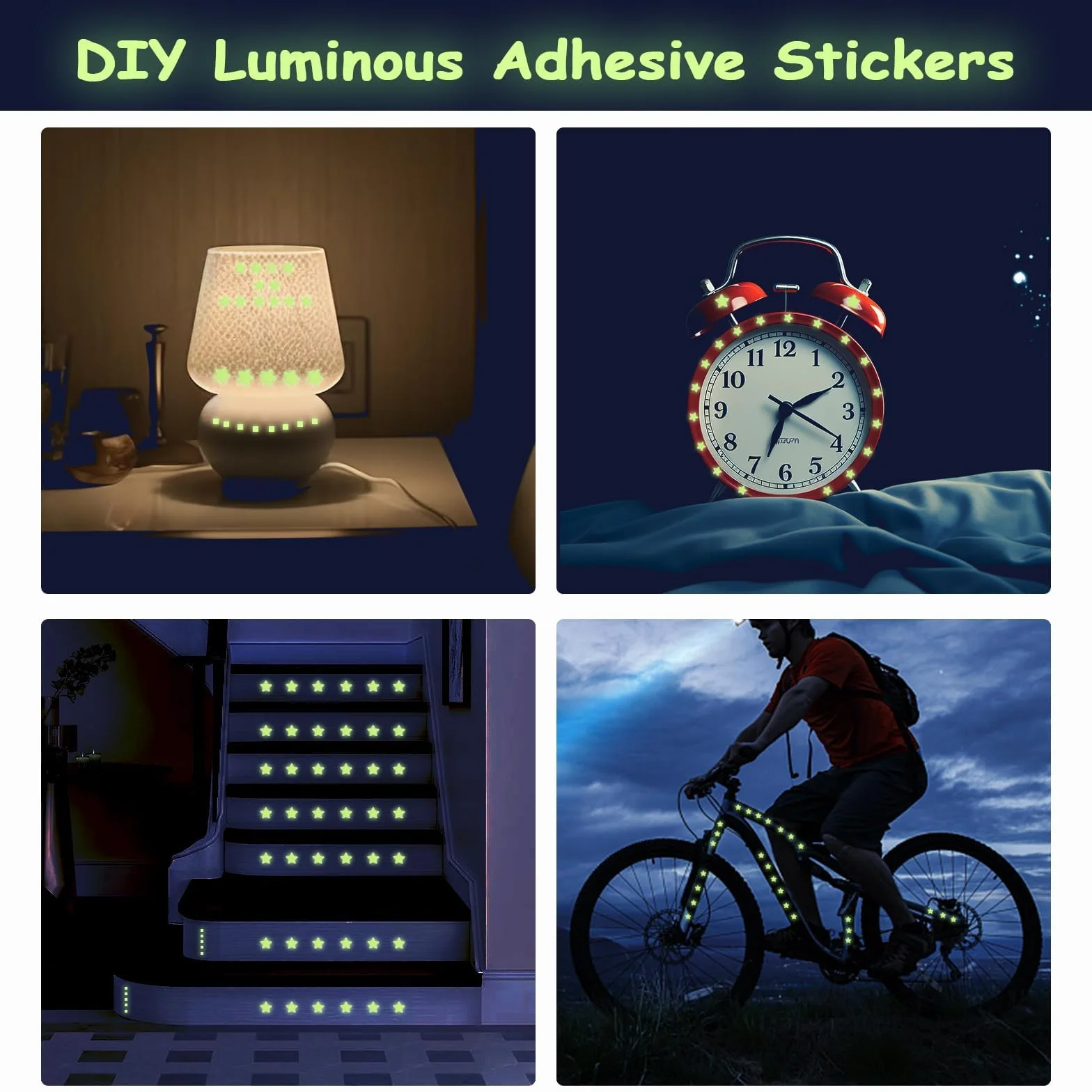 Plafond Etoile Fluorescente 452 pièces Stickers Phosphorescents Ciel Etoilé Décoration Chambre Enfant