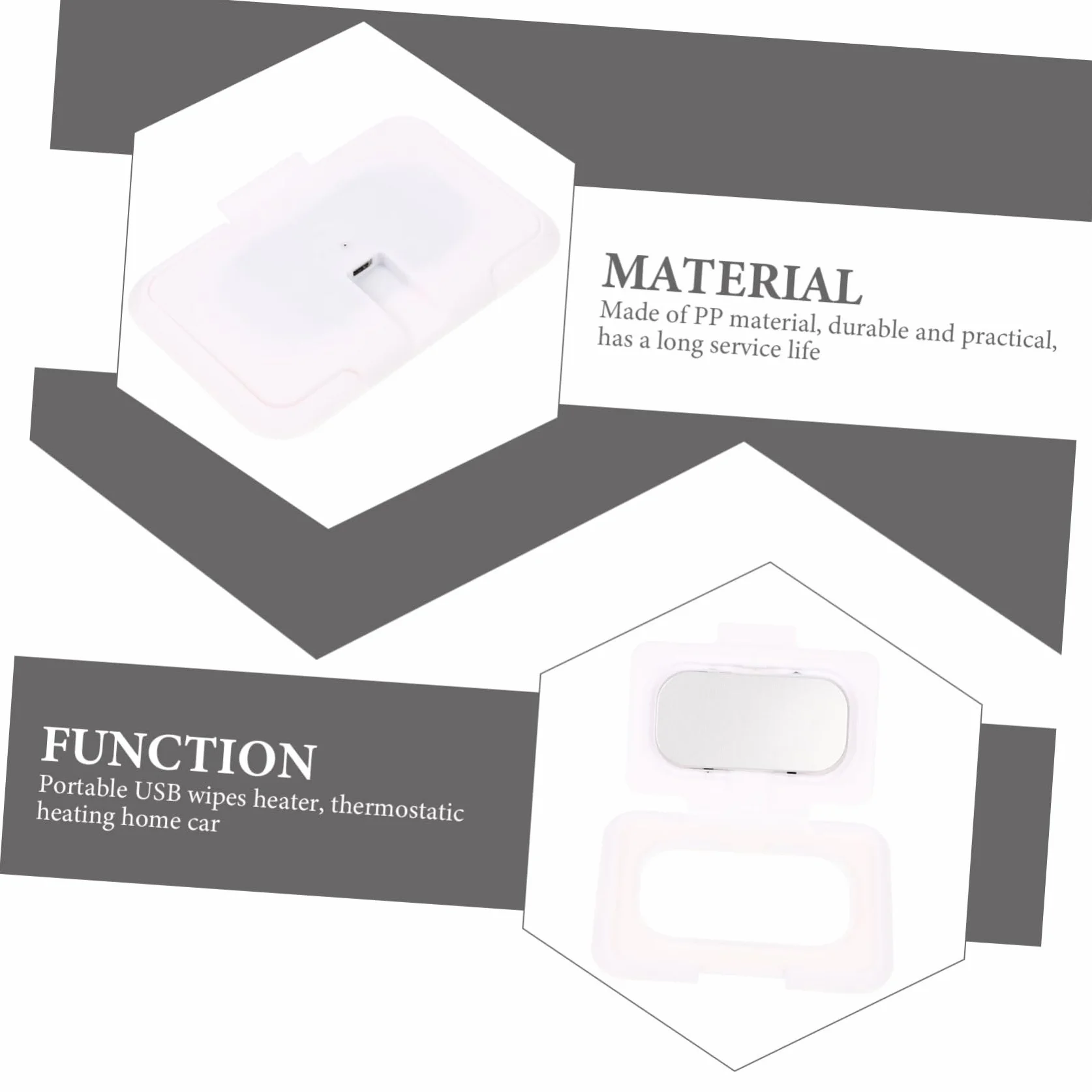 Ipetboom Chauffe-lingettes USB Portable pour Lingettes Humides Bébé