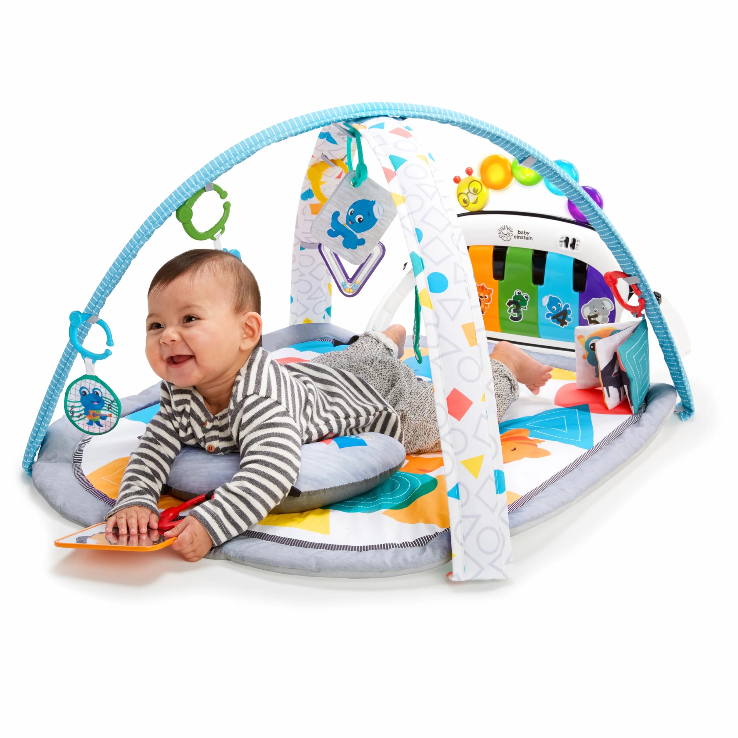 Baby Einstein Tapis Musical D'Éveil 4 en 1 Kickin' Tunes Piano Bébé 70+ sons 25+ min musique lumières