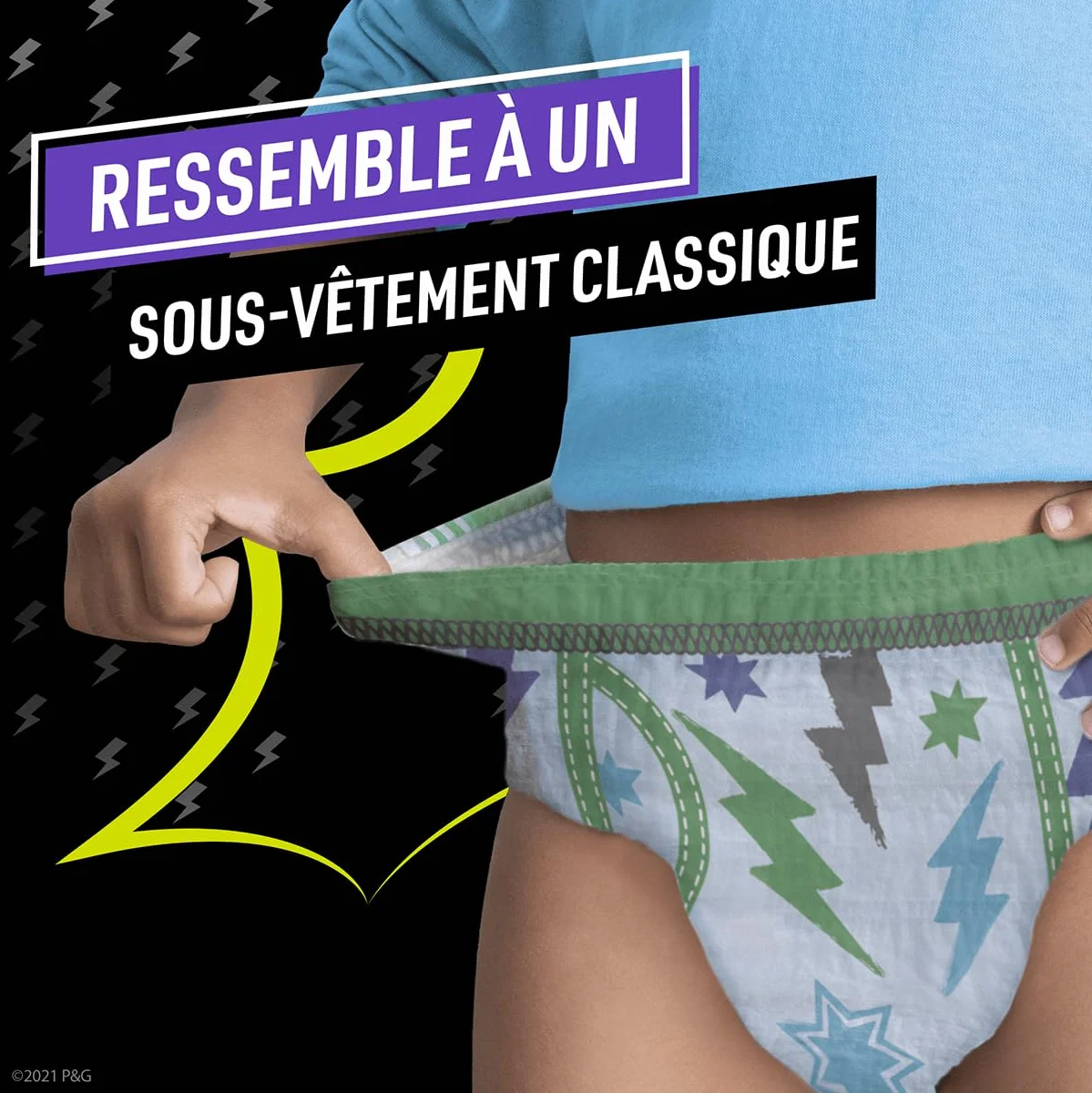 Pampers Ninjamas Pyjama Pants Garçon 60 Sous-Vêtements de nuit Absorbants 4-7 Ans 17-30kg Protection Maximale Contre Les Fuites