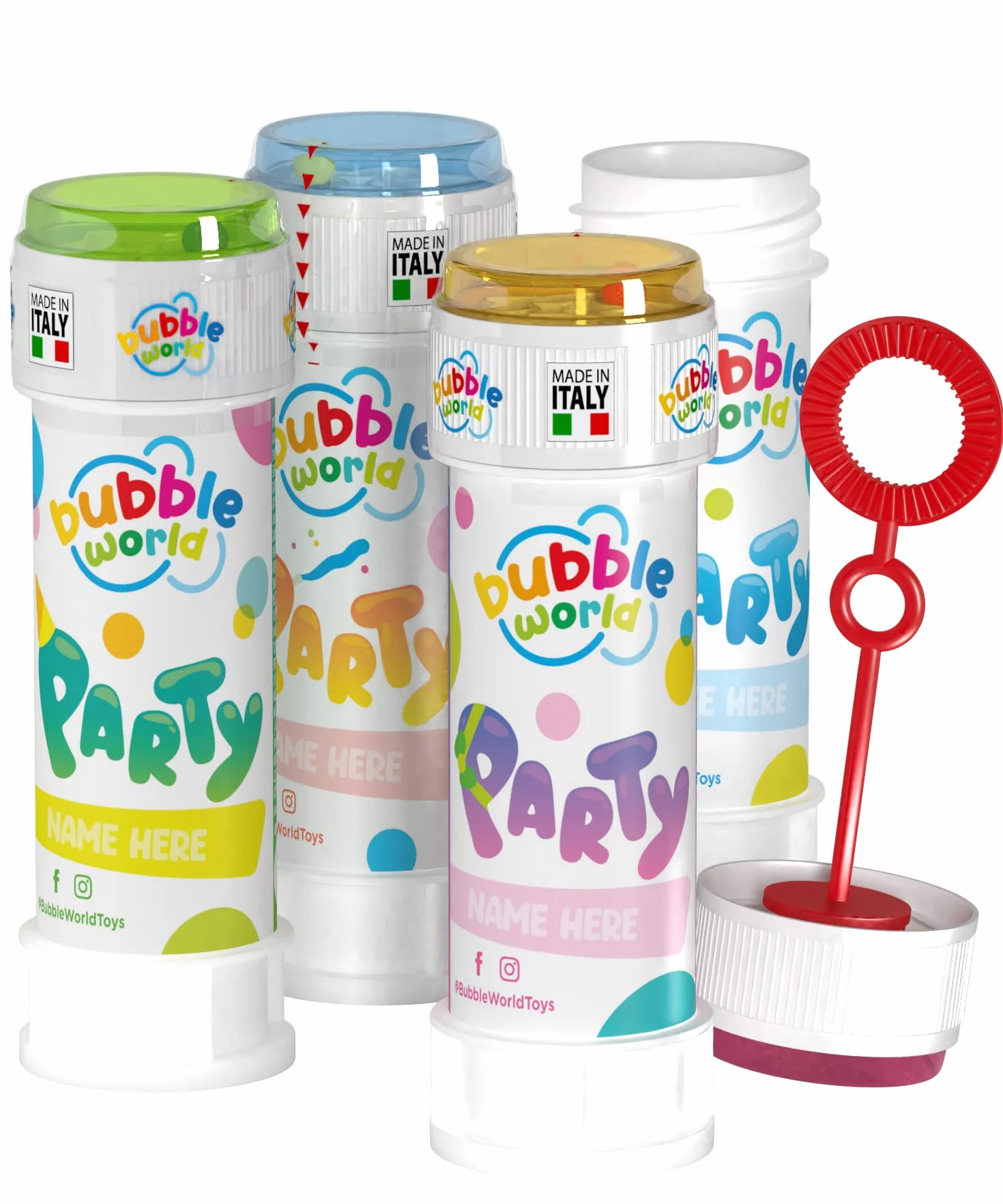 Bulles de Savon Multicolor Pack de 12 x 60ml
