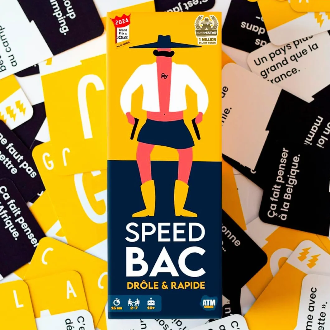 ATM Gaming Speedbac - Jeu de société Famille et Amis - 2 à 7 Joueurs - Grand Prix du Jouet 2024