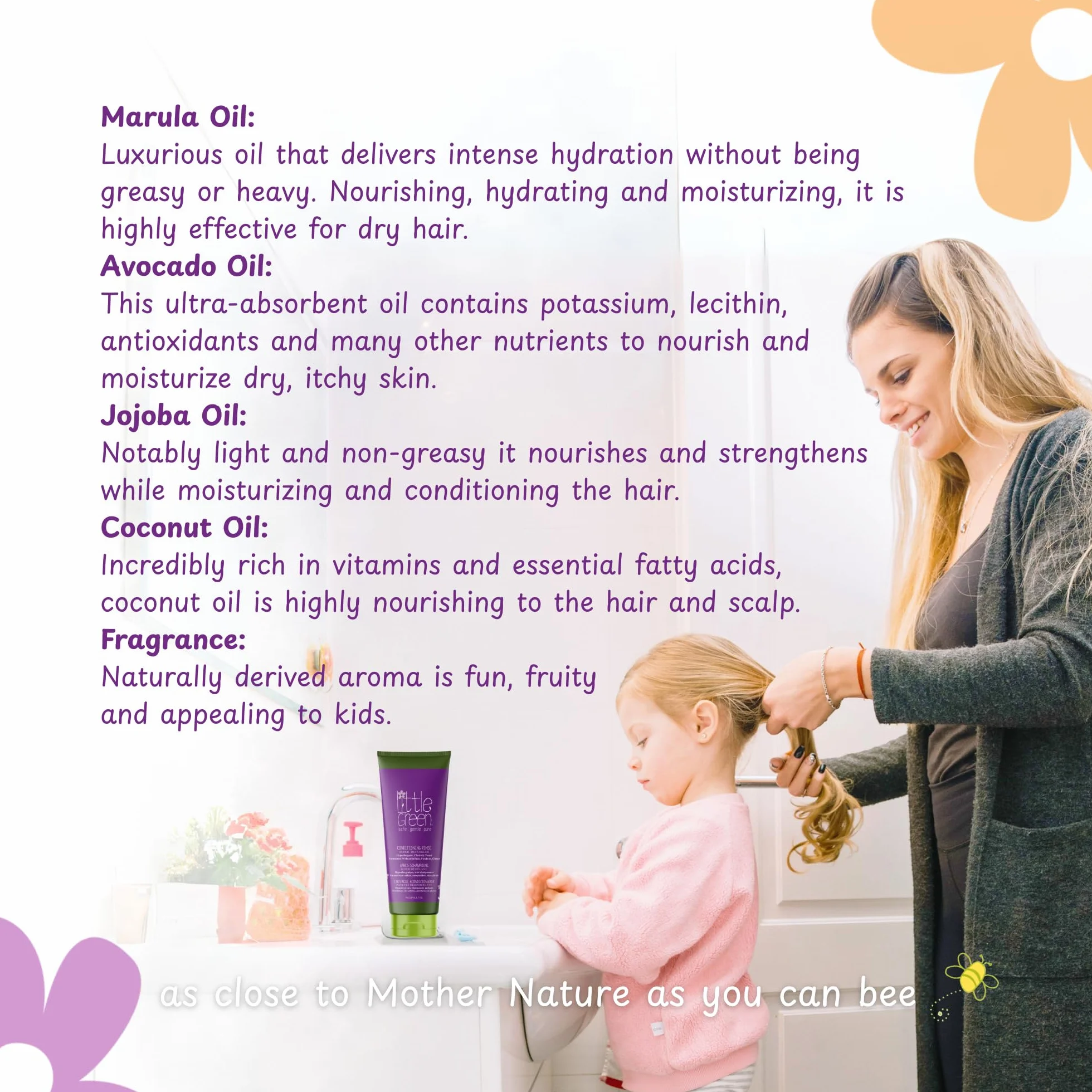 Little Green Kids Rinse après-shampoing 180 ml