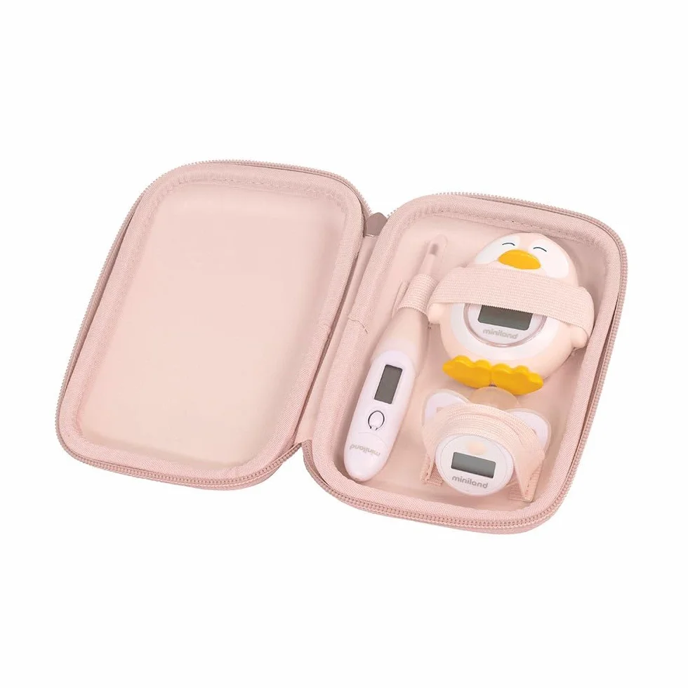 Miniland Thermokit Dolce Candy - Jeu de 3 thermomètres bébé dans trousse pratique