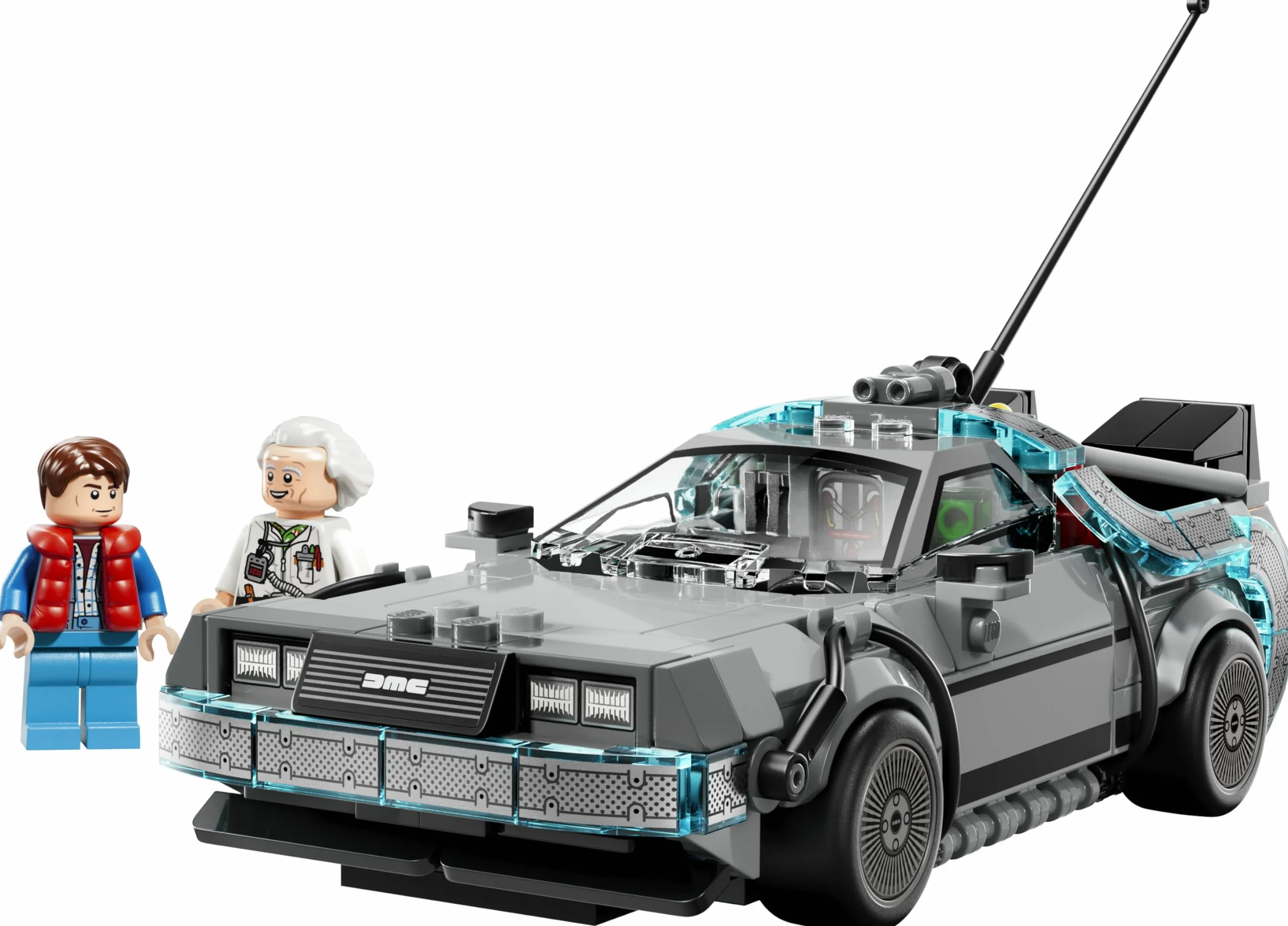 LEGO Speed Champions La Machine à Remonter Le Temps Retour vers Le Futur Jouet Voiture Maquette Minifigurines Doc Brown Marty McFly Cadeau 9 Ans 77256