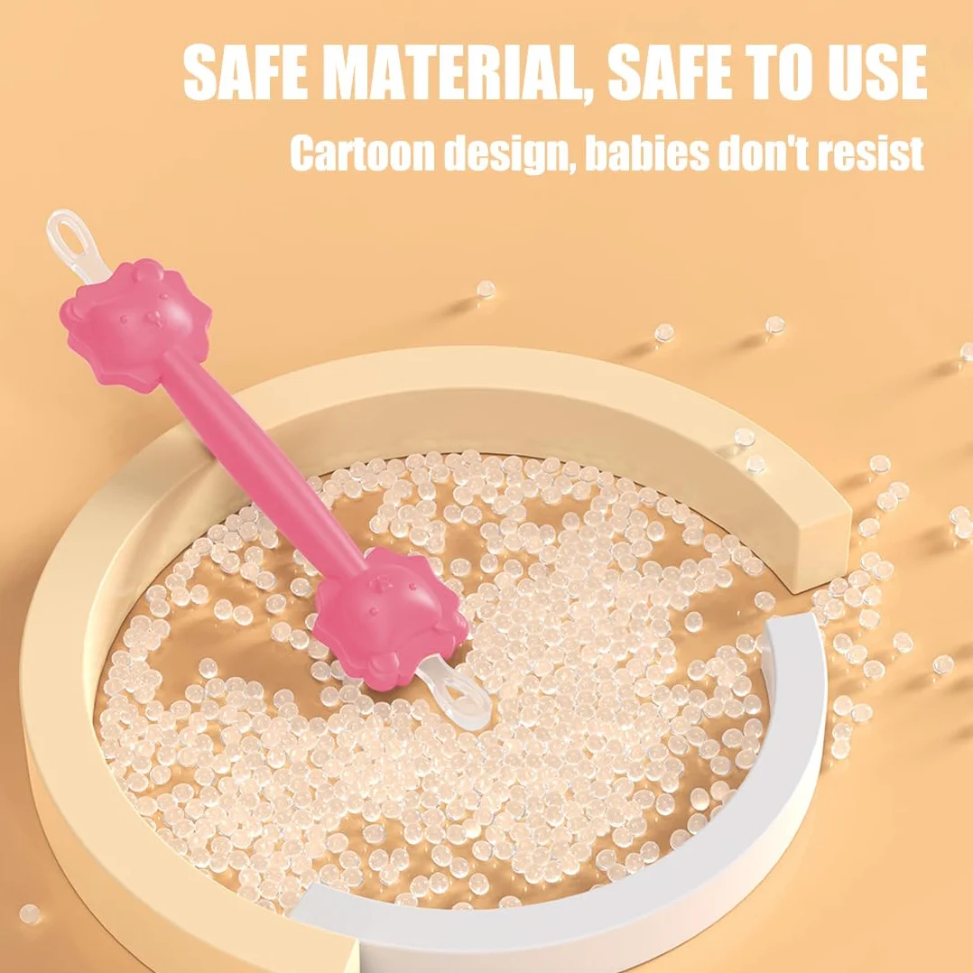Gadget cure nez bébé 2pcs nettoyage nasales réutilisable cérumen Rose/Violet
