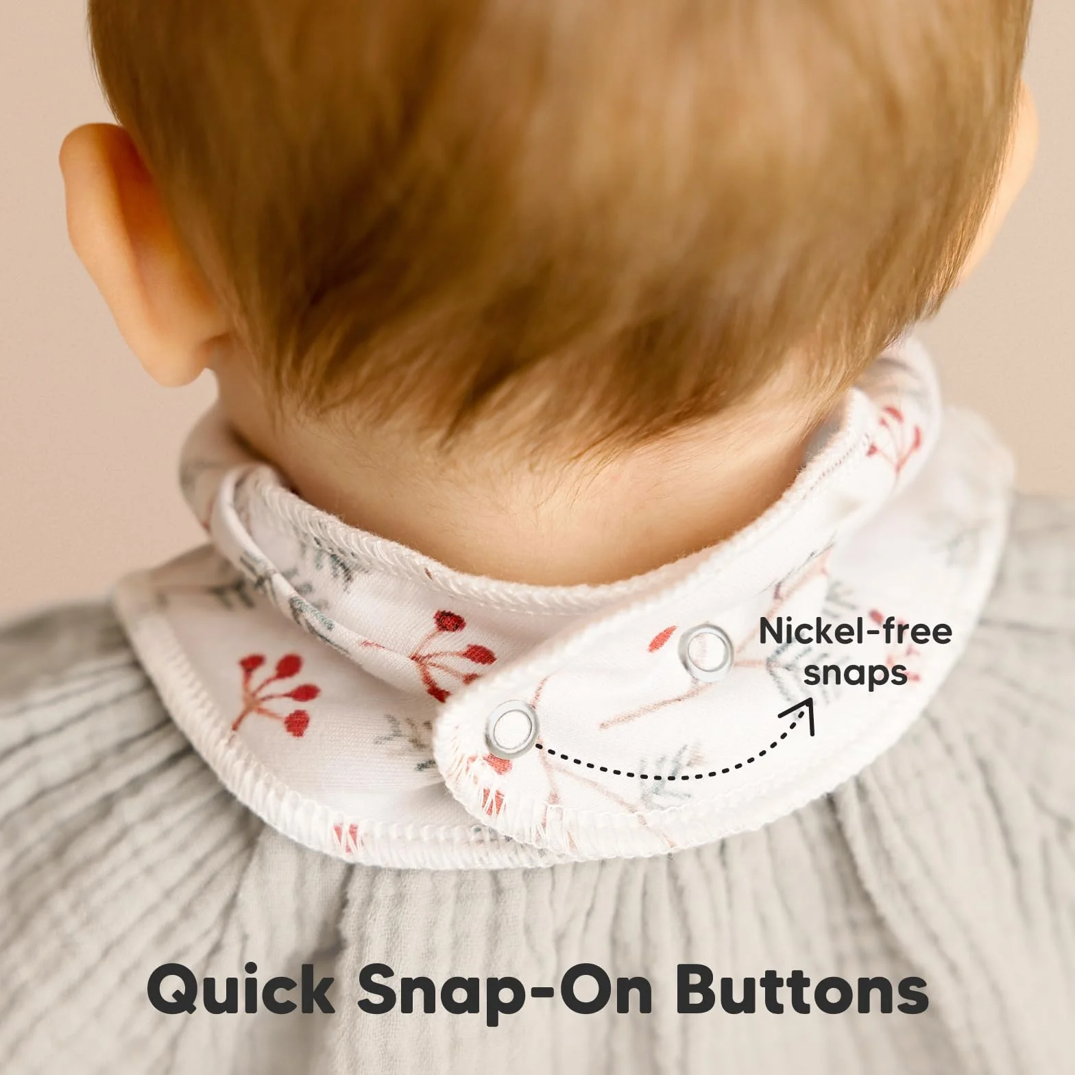 Bavoir Bandana Bio en Coton Doux pour Bébés 8-Pack - Dentition et Bave (Butterflies)