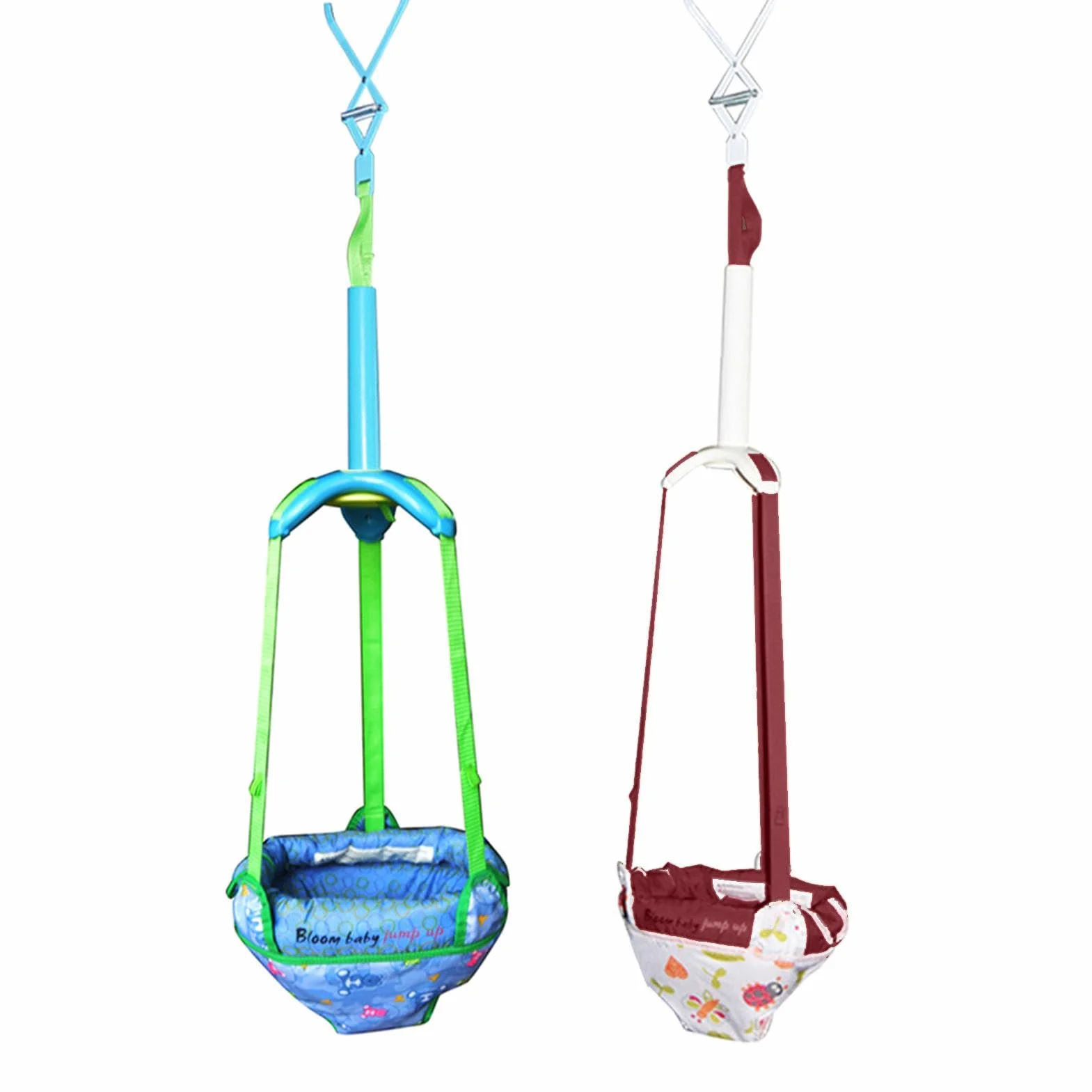 Siège Sauteur Suspendu pour Bébé Porte Cavalier Portatif avec Sangle Réglable 18KG