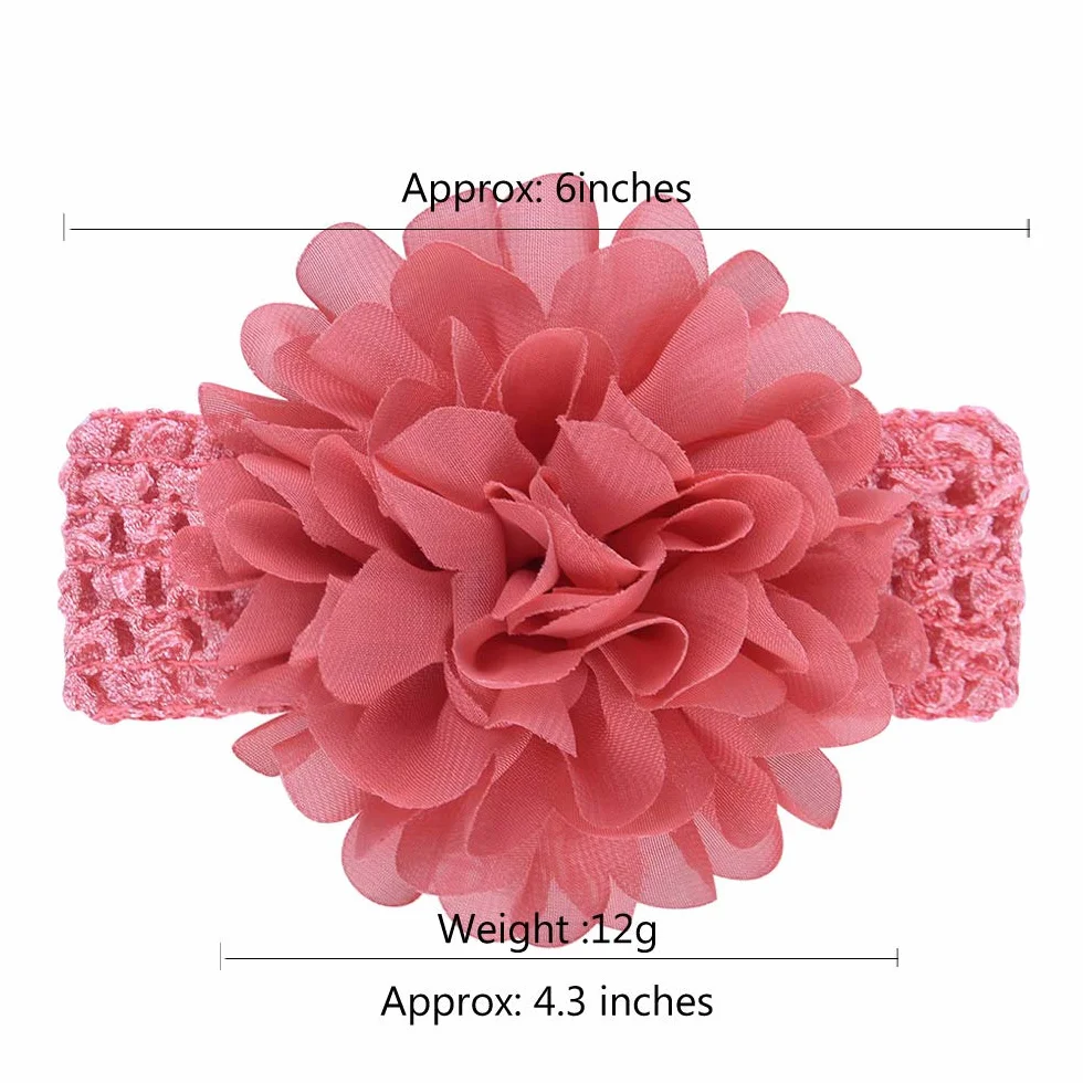 Bandeaux en Mousseline de Soie pour Bébés Filles 18 Pièces Accessoires Cheveux Élastiques Doux