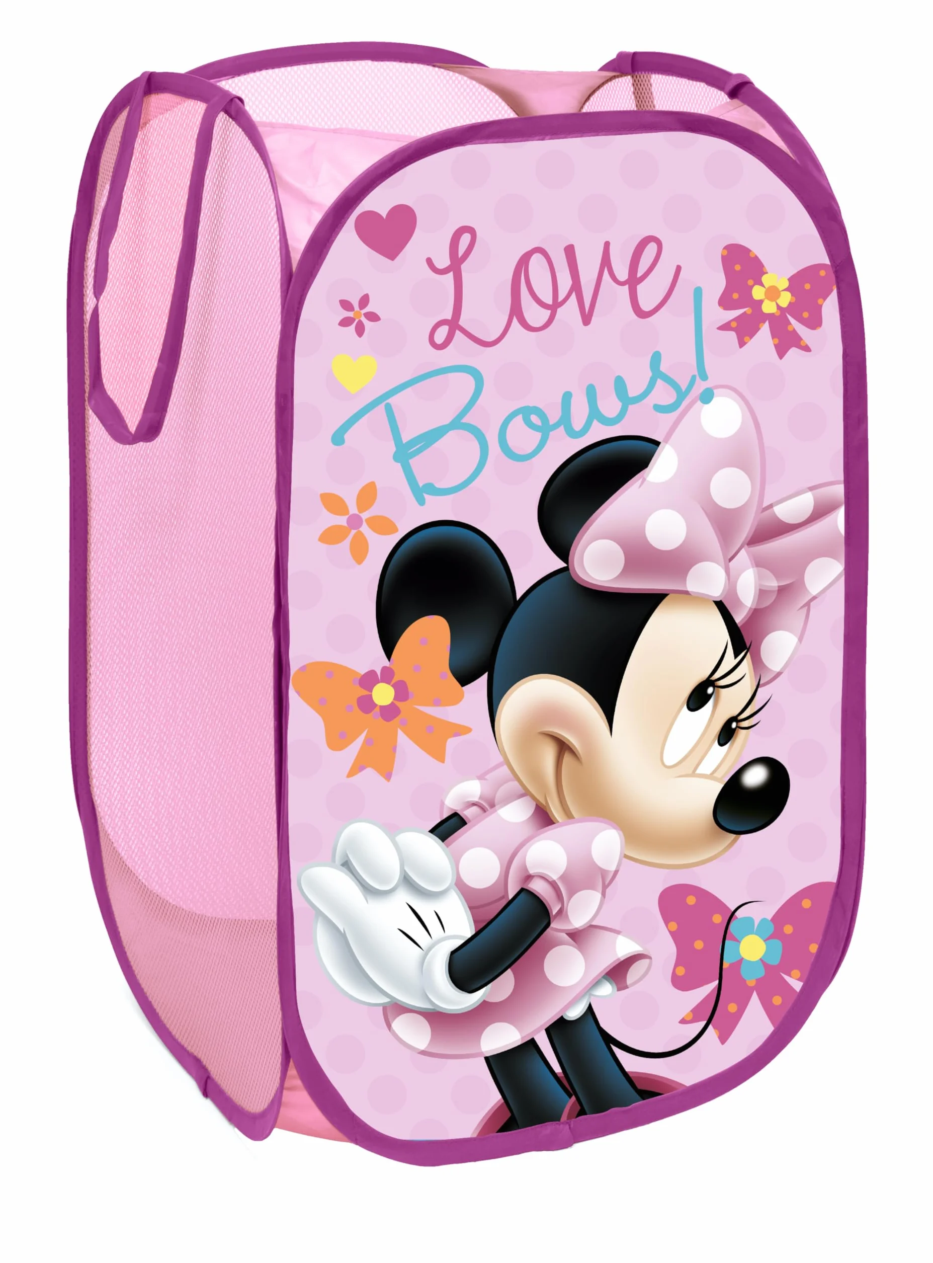 Panier pliable Minnie Mouse Disney 36x36x58 cm rangement jouets vêtements