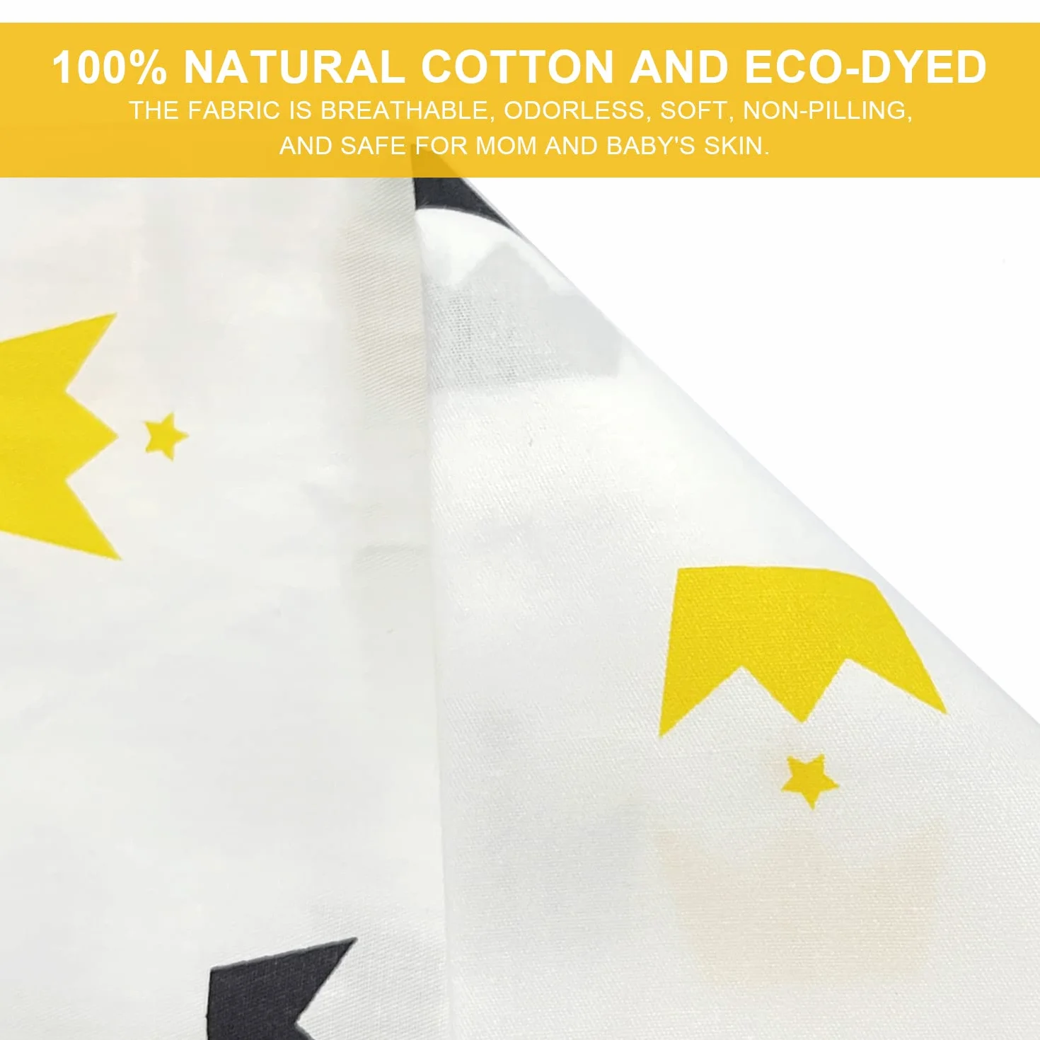 Housse d'allaitement bébé tablier 100% coton respirant bretelles réglables protection confidentialité avec coussinets lavables