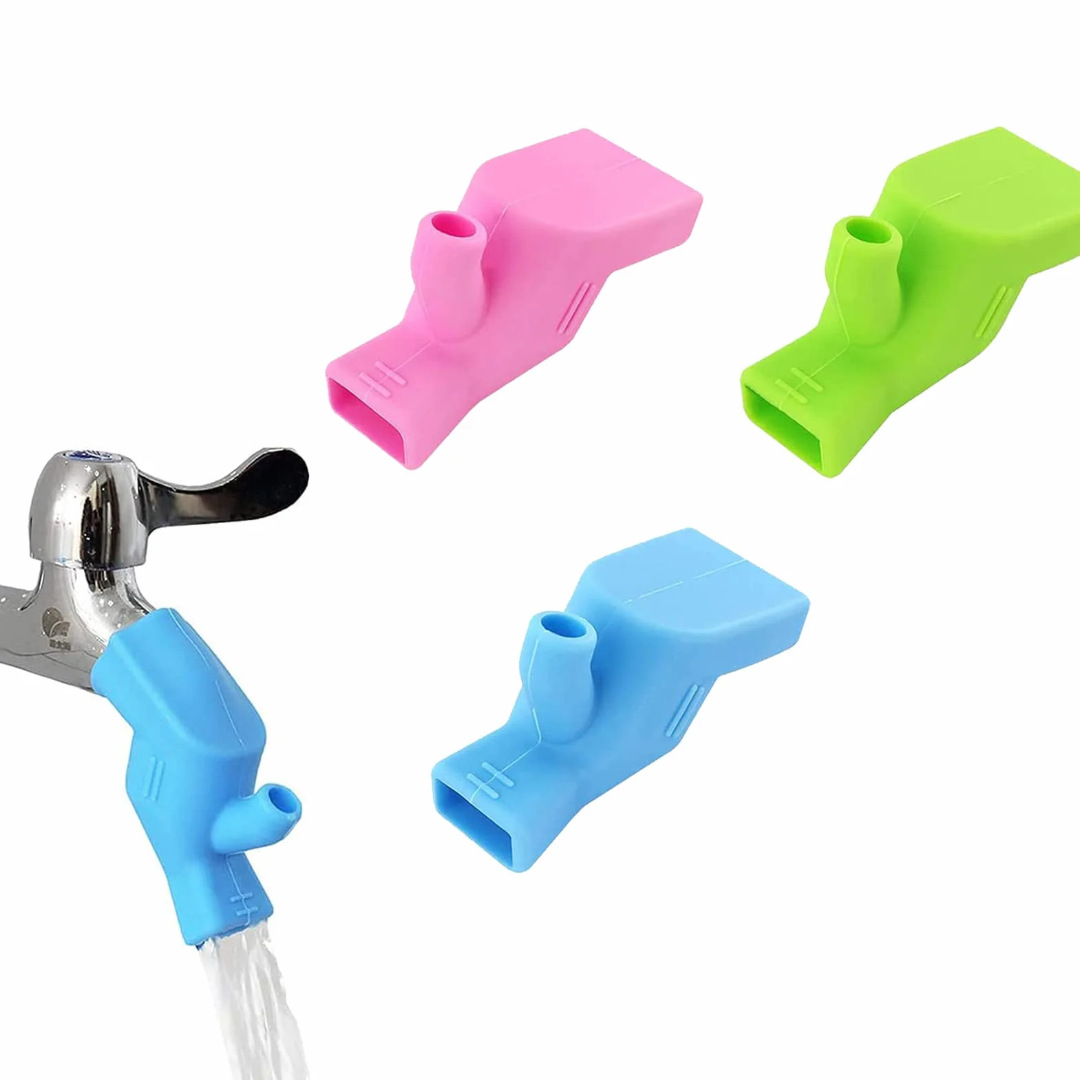 Extension Robinet Enfant, Prolongateur Bébé, Rallonges Silicone Qualité Alimentaire Salle Bain Cuisine