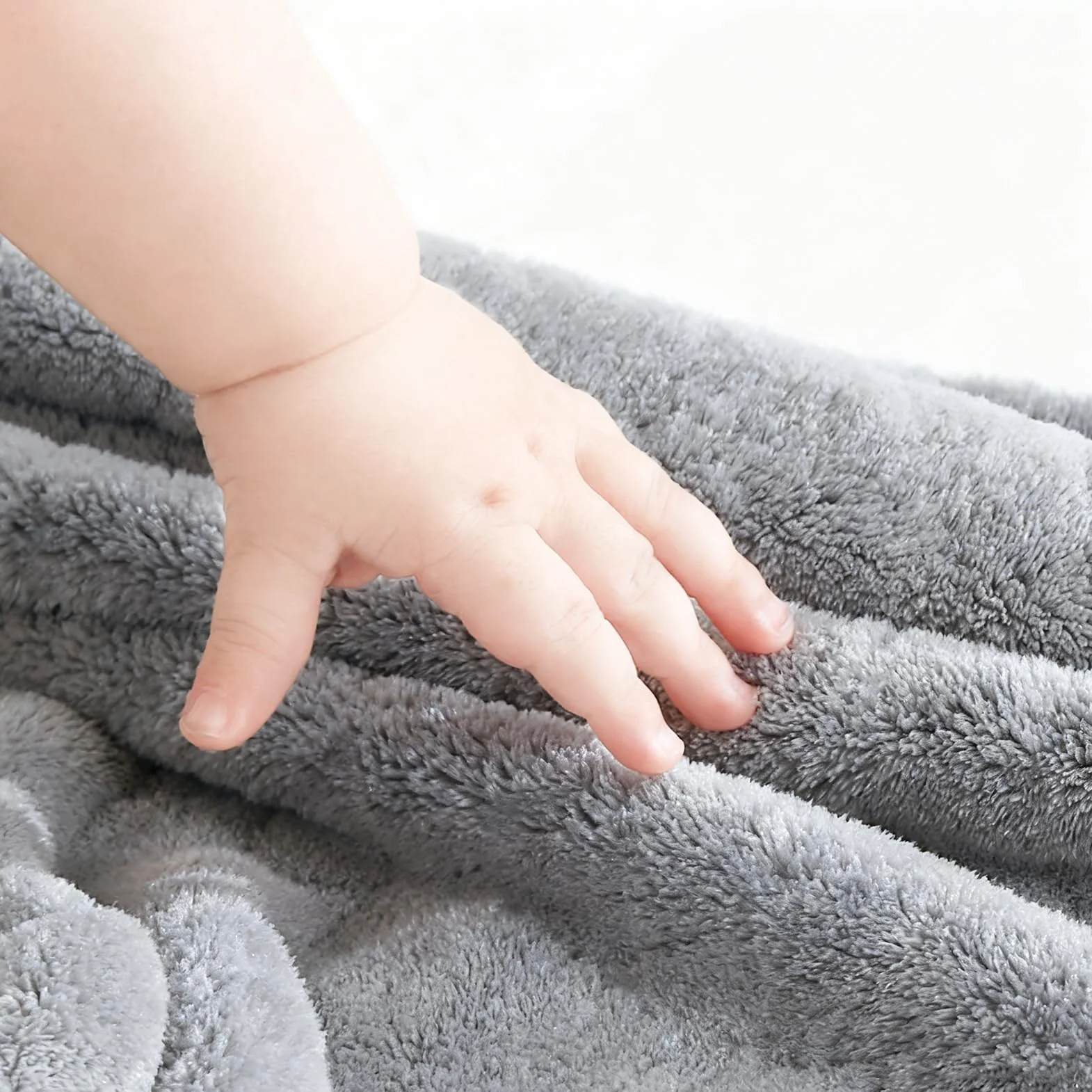 Serviette de Bain Bébé avec Capuche 80 x 80 cm Design Éléphant Gris