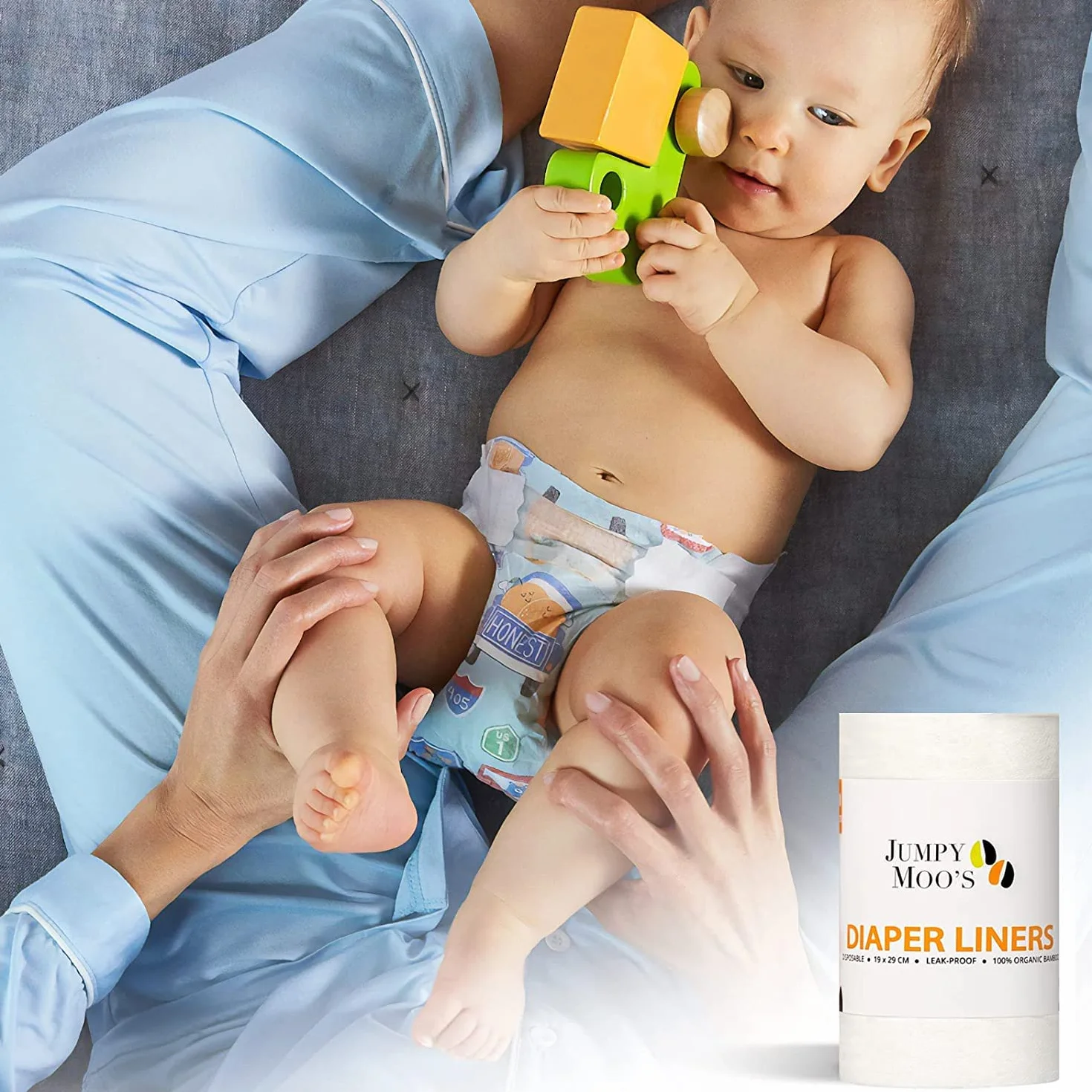 Voile de Protection pour Couche Lavable Bébé 0-3 Ans Biodégradable Respirant Paquet de 2