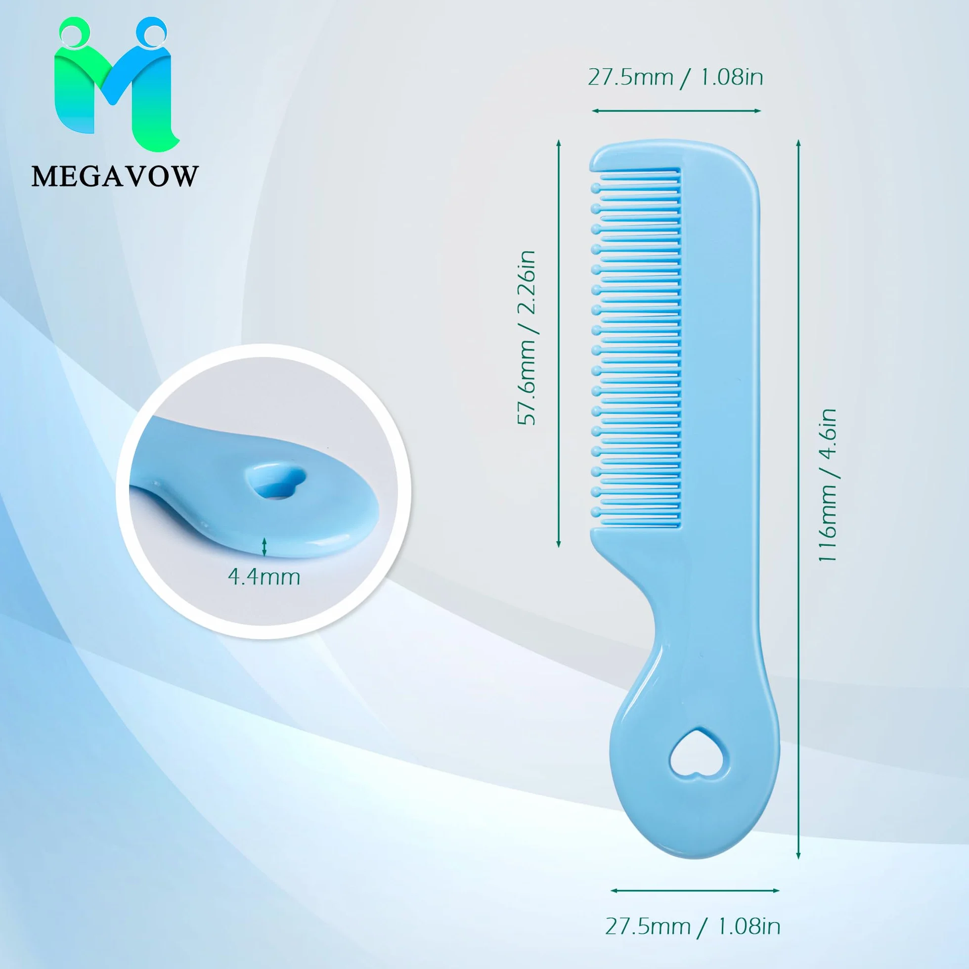 Brosse à Cheveux Démêlante 4 Pièces pour Filles Garçons Cheveux Secs et Mouillés