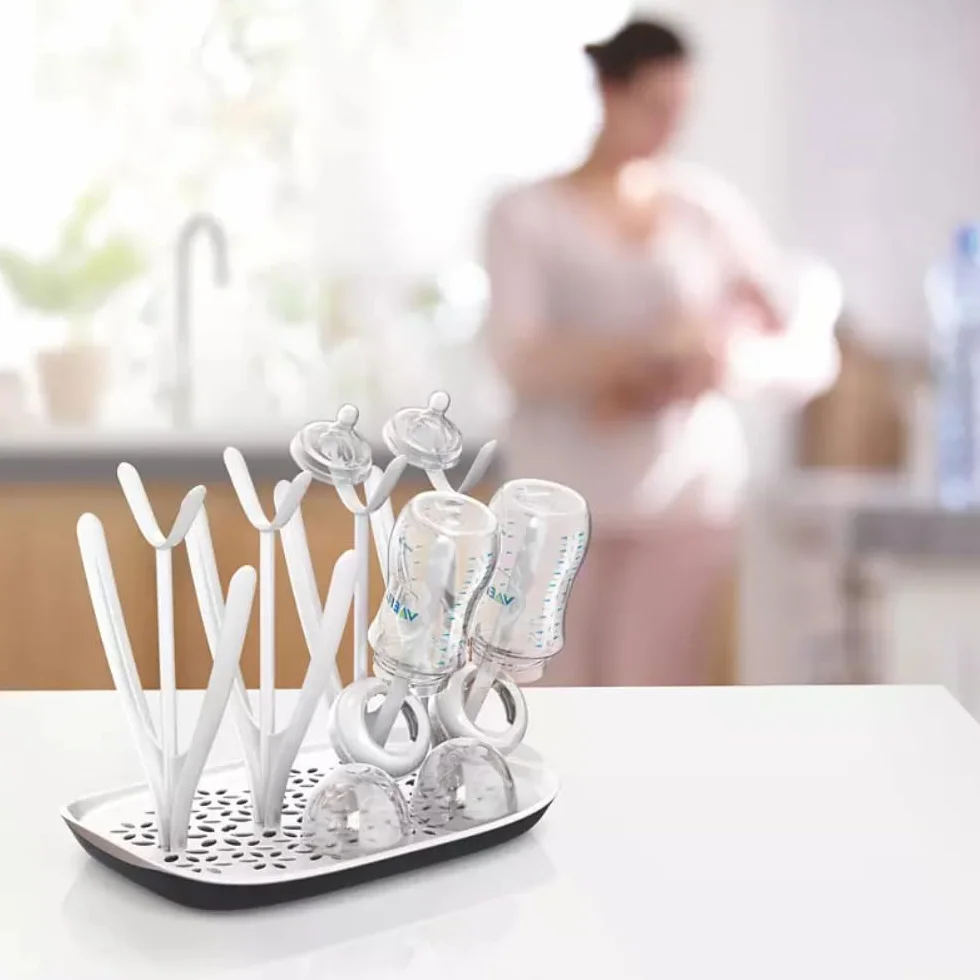 Philips Avent Egouttoir Design 8 Biberons Noir Blanc SCF149/00
