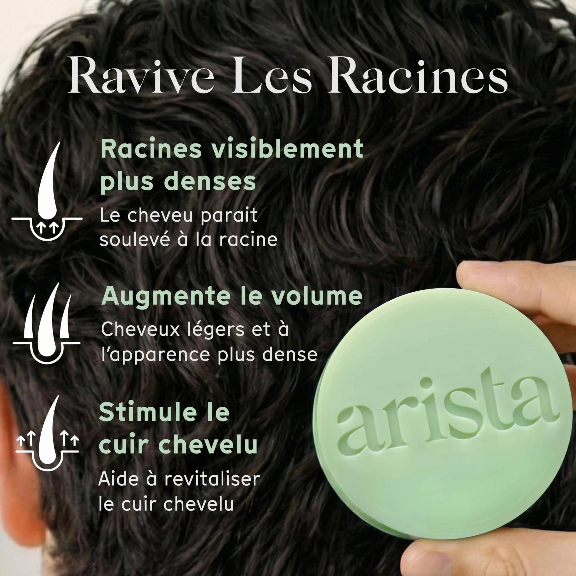 Shampoing Solide Romarin & Biotine, Shampoing Volume Cheveux Fins et Plats, Apporte Volume et Légèreté, Favorise la Croissance, Sans Paraben, Sans Silicone, Sans Sulfate, Vegan (80 g)