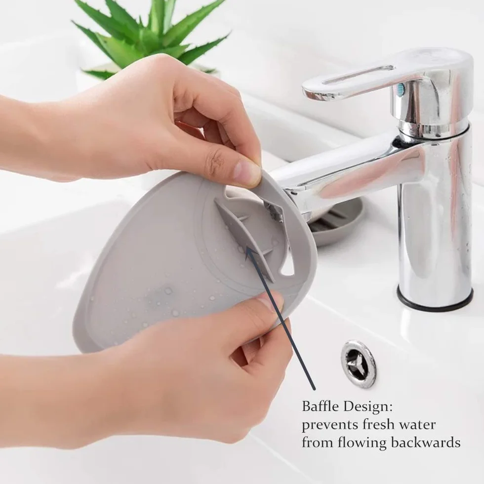 Rallonge de robinet Extension de poignée d'évier Lavage des mains pour bébés enfants gris