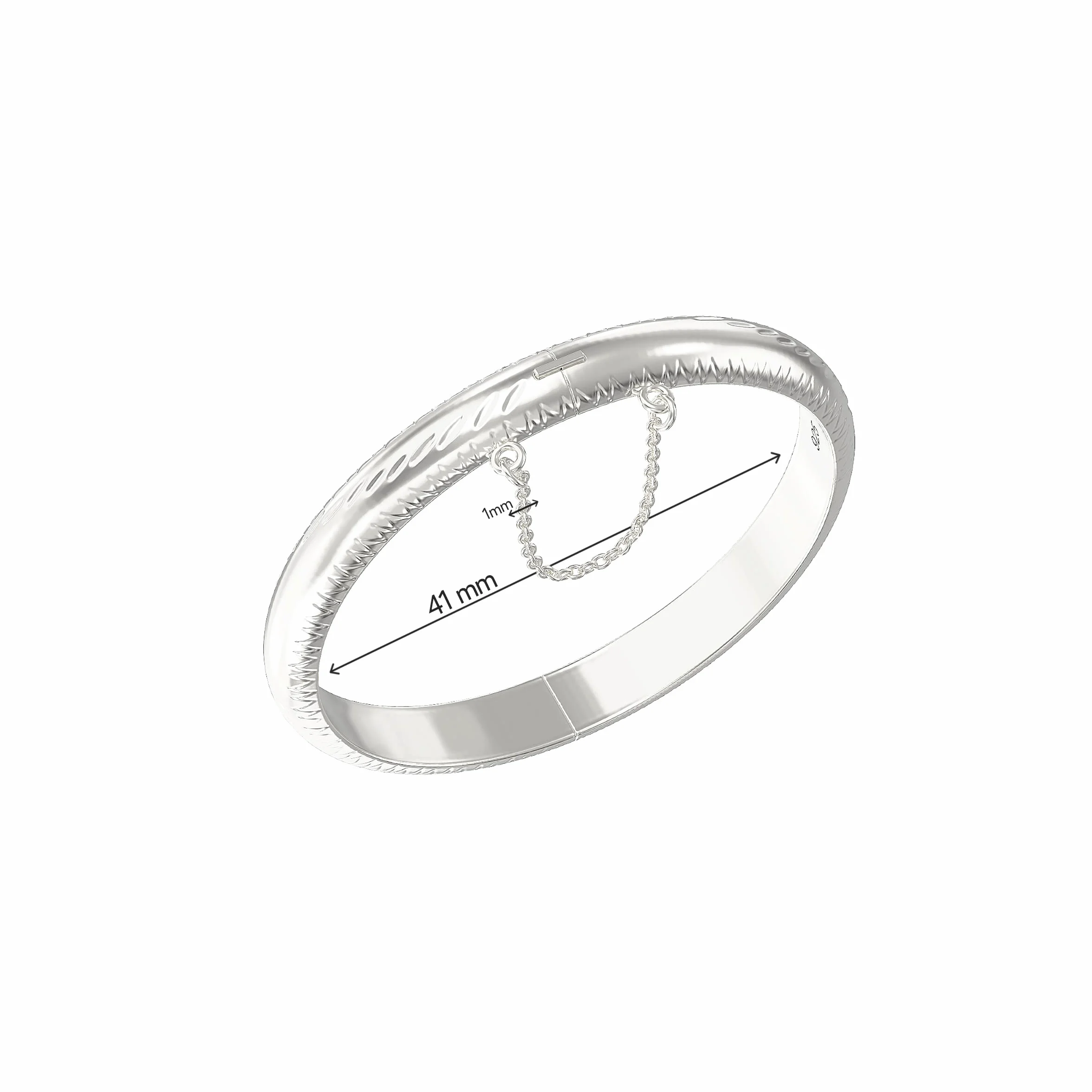 Aeon Bracelet extensible bébé argent sterling 925 41mm