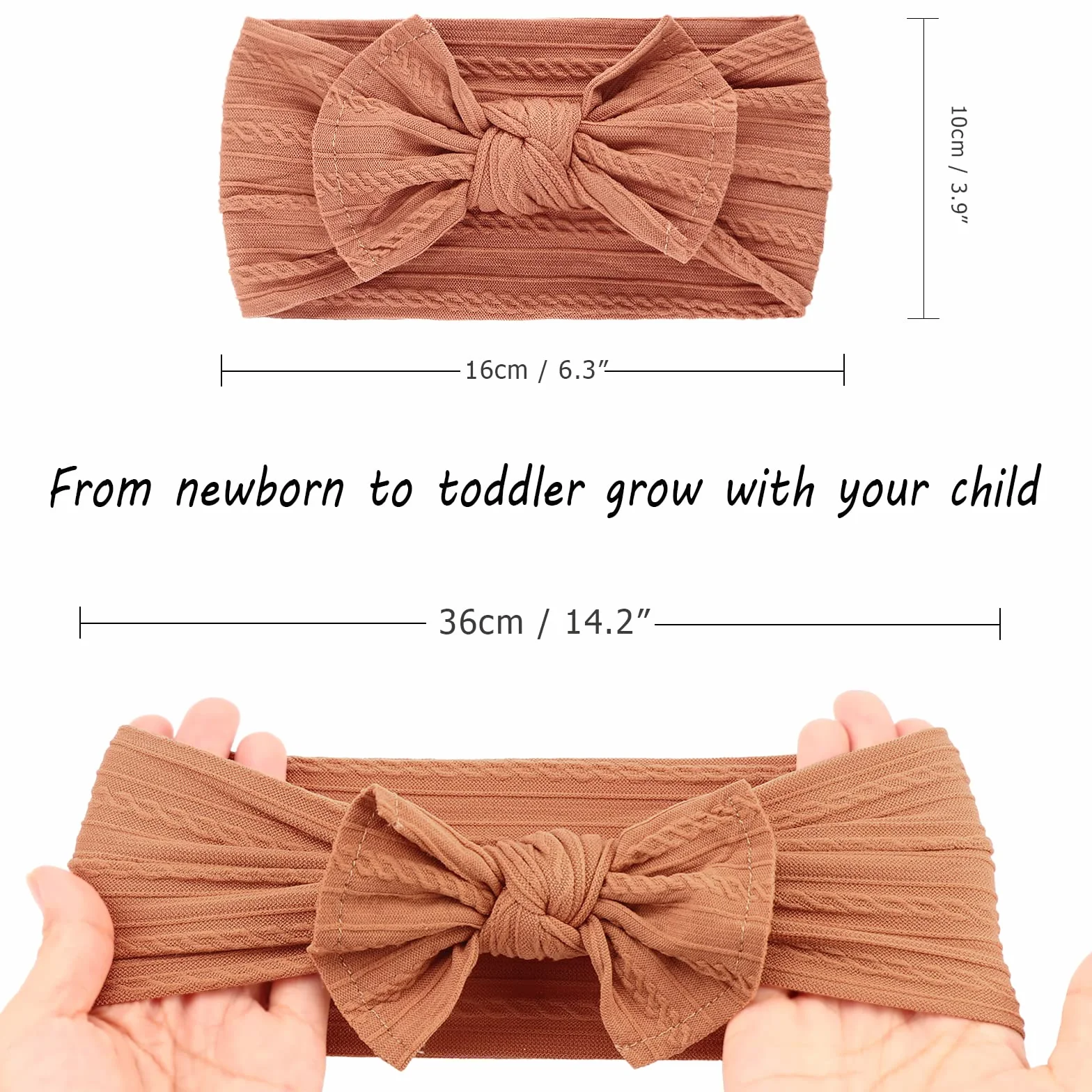 DRESHOW 10 Pcs Bandeaux Bébé Fille Accessoires Cheveux Turban