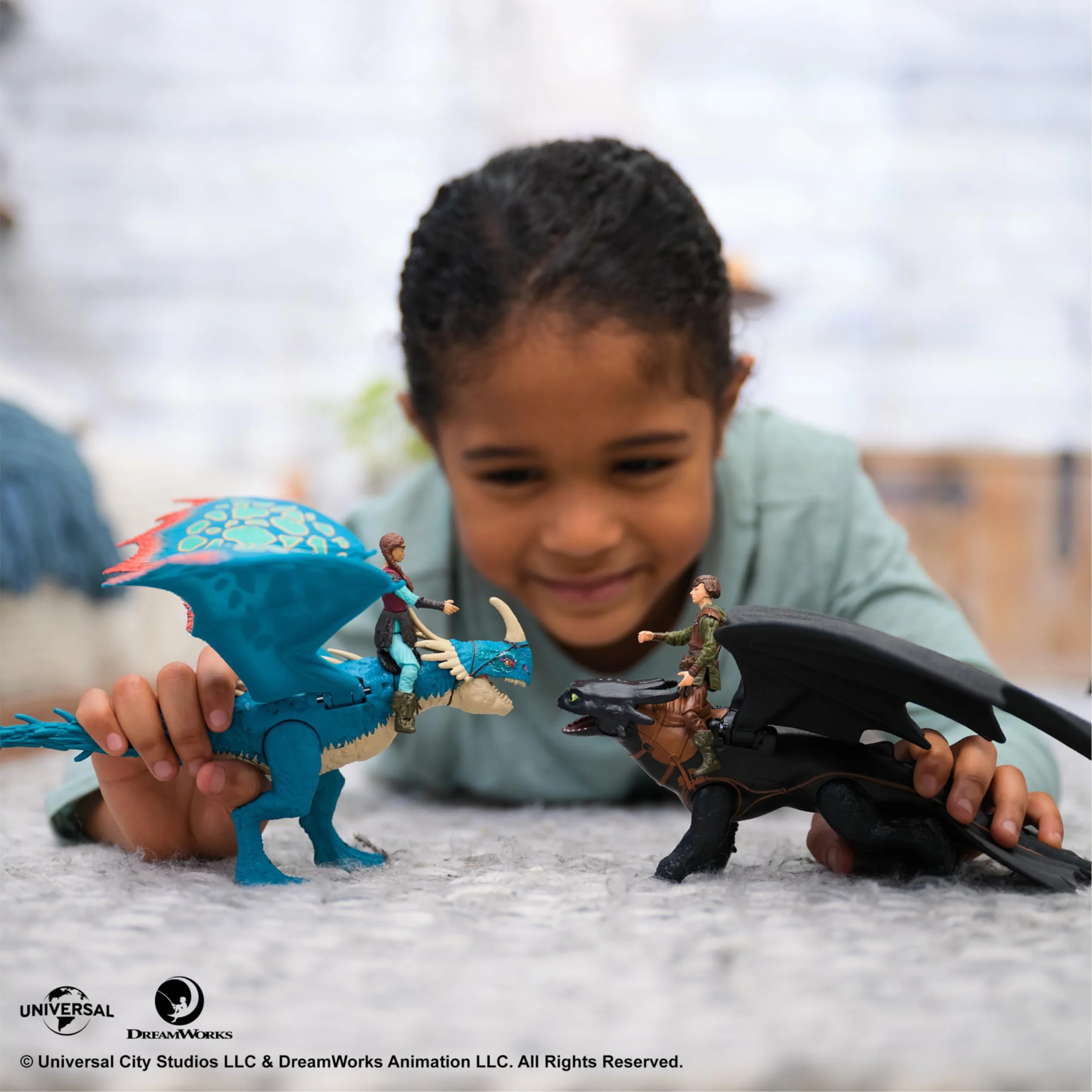 Dreamworks Dragons Figurine Articulée Krokmou 25 Cm Et Viking Harold 10 Cm Jouet Enfant 4 Ans Et +
