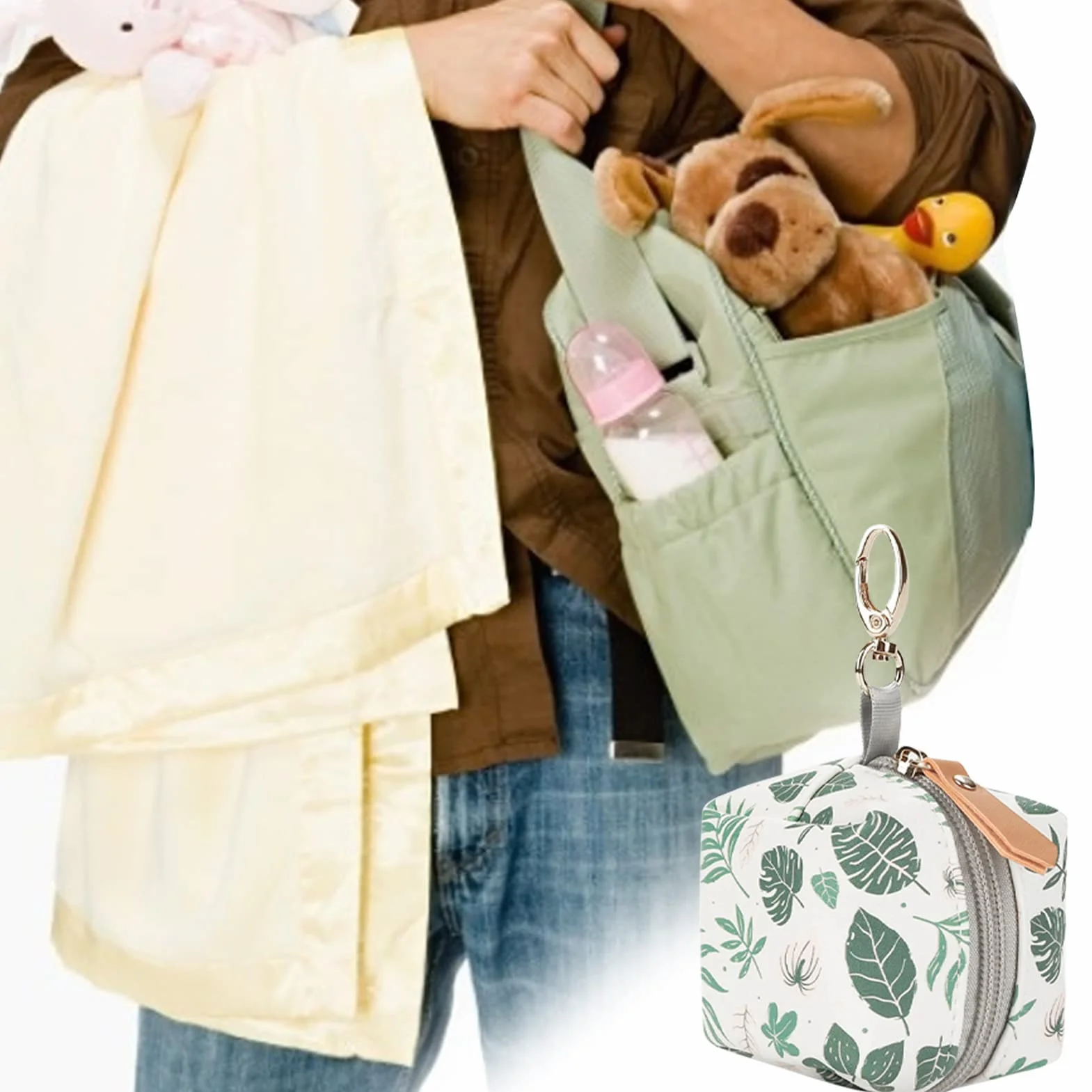 Boîte à tétine porte-tétine avec attache rangement 2 tétines voyage maison