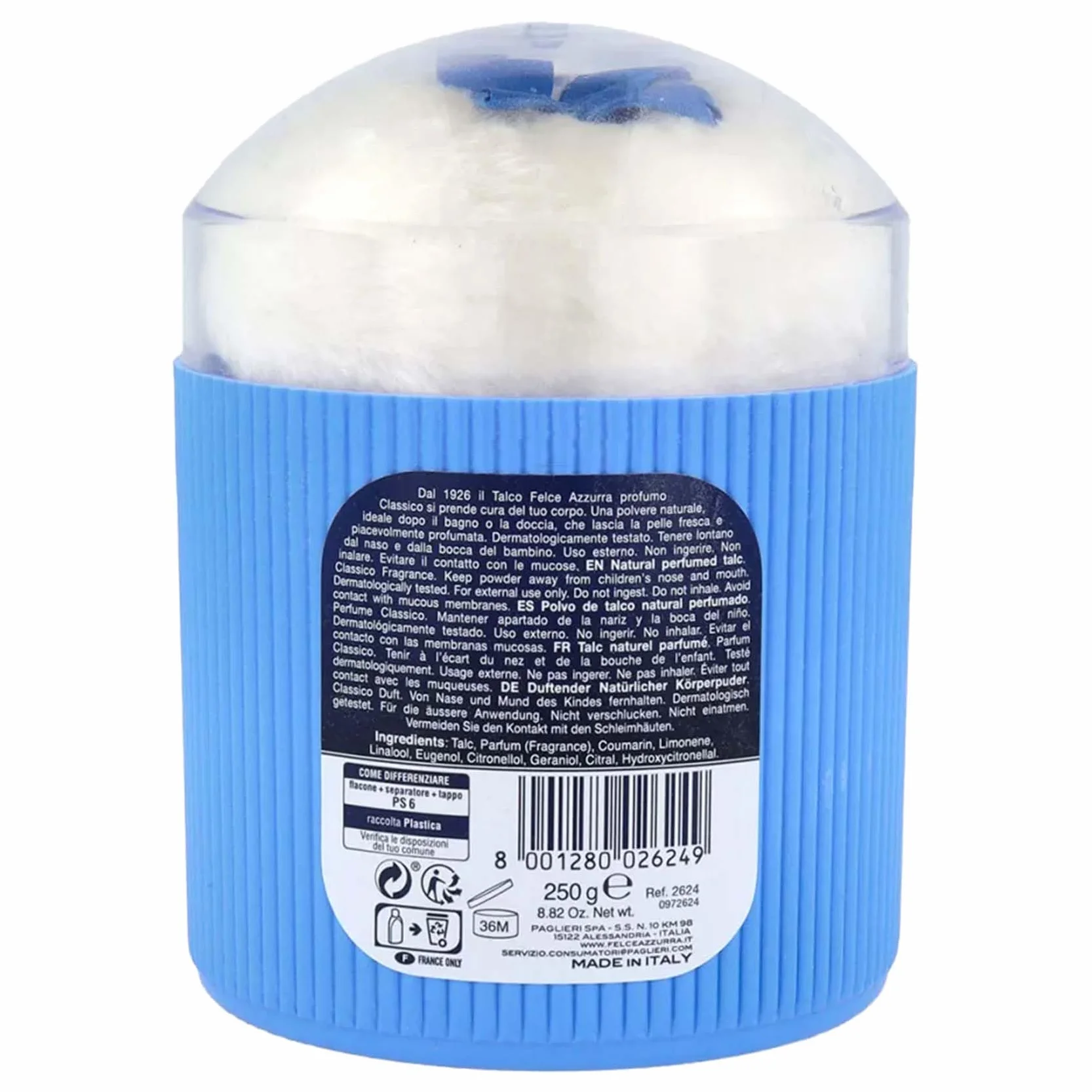 Felce Azzurra Poudre pour le Corps avec Houppette 250 gr