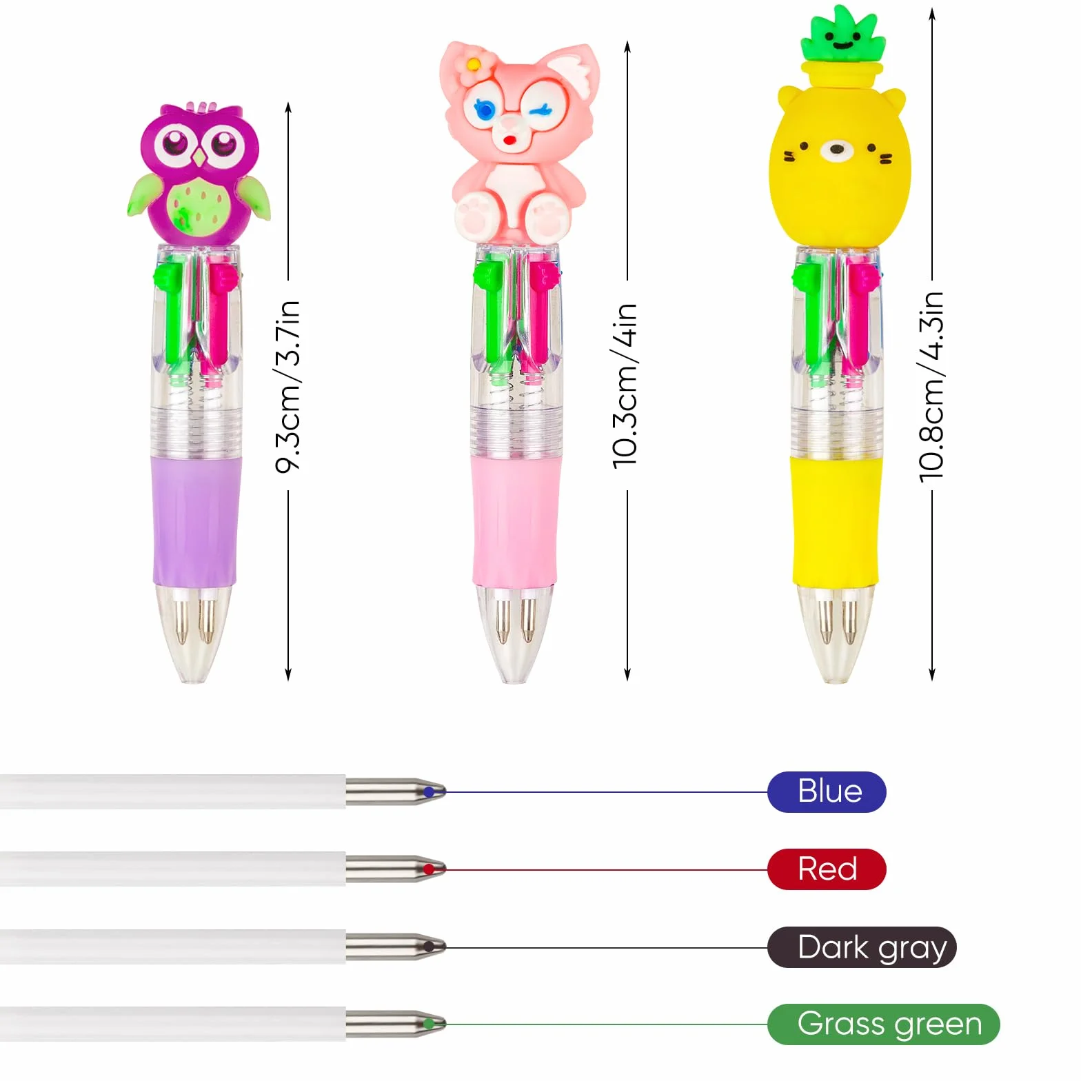 Leyun Pack de 30 Stylos 4 Couleurs pour Enfants