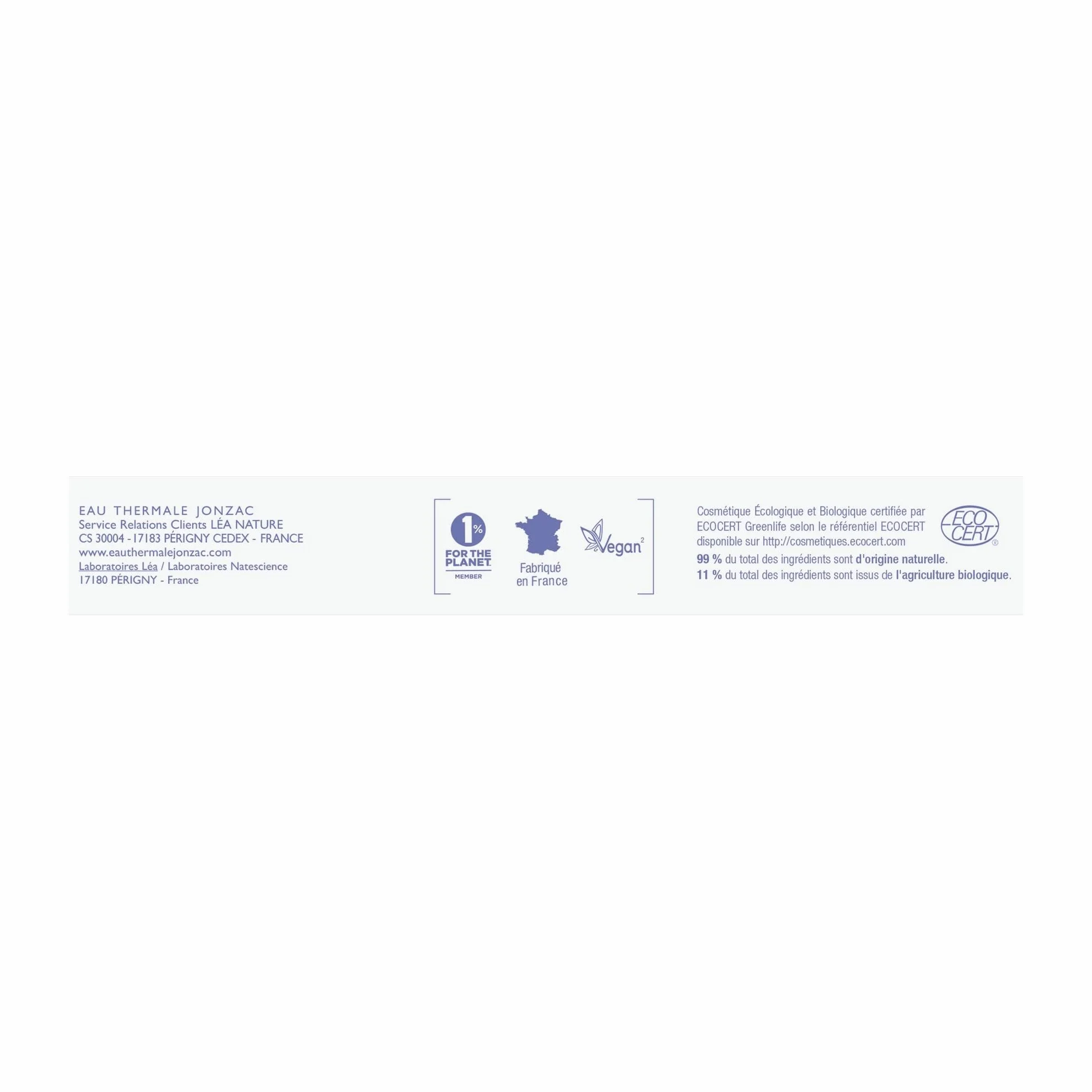 Eau de Jonzac Bébé Bio 40 Lingettes Nettoyantes