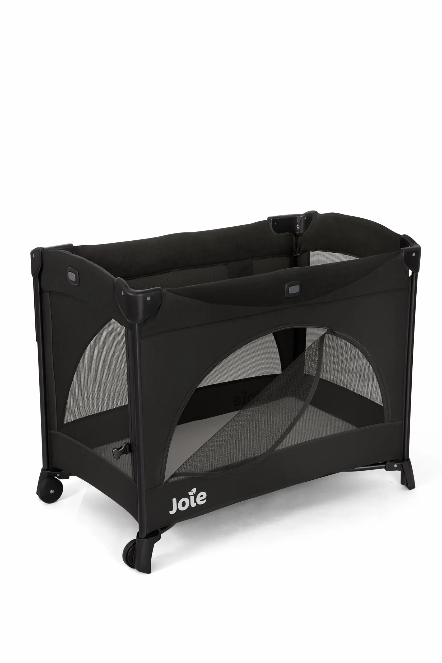 Joie KUBBIE Sleep Lit Parapluie bébé avec Bassinet De la Naissance à 15 kg Côté abaissable cododo Pliable Compact Léger Matelas Confortable Sac Transport Inclus Color Shale