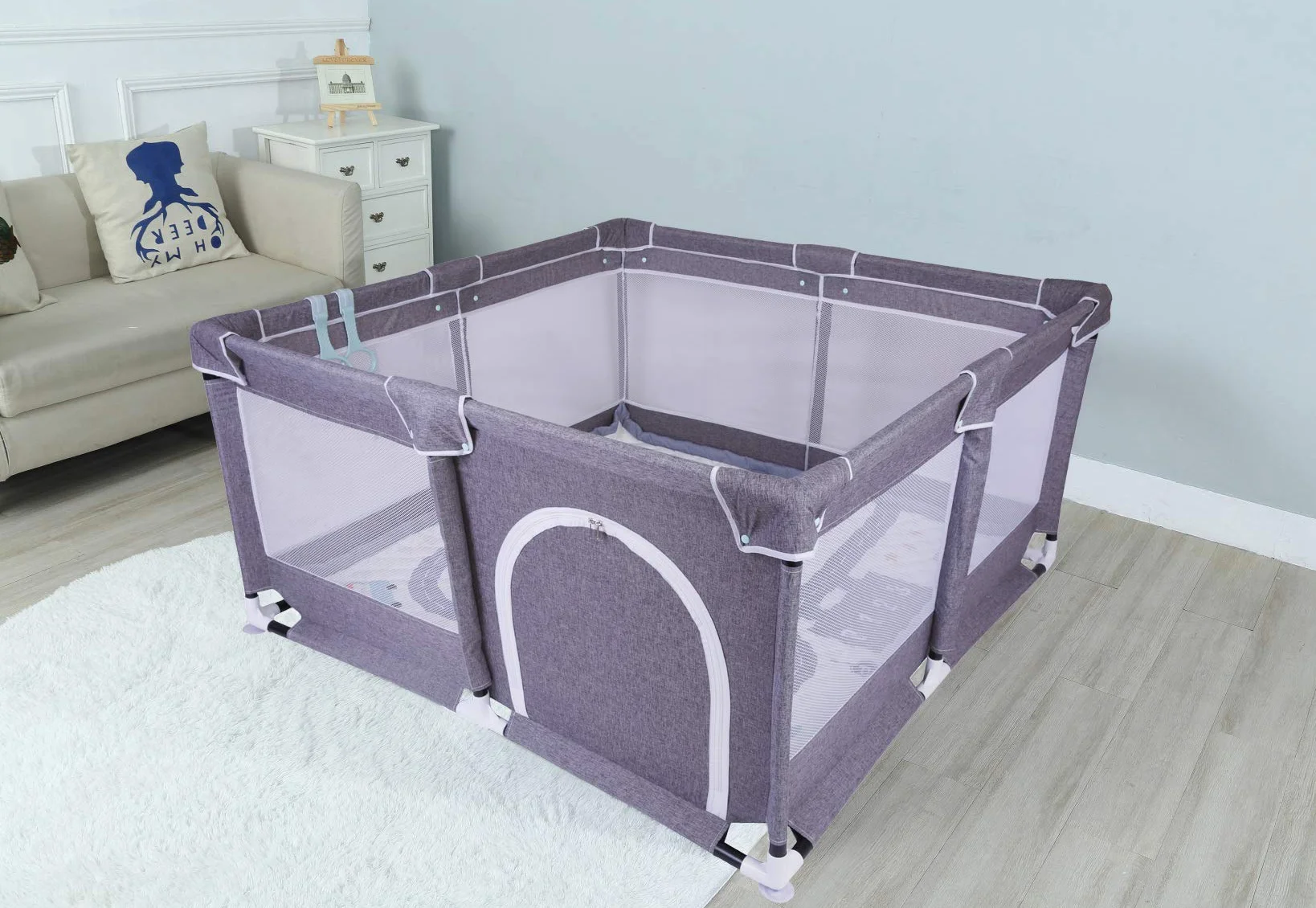 Star Ibaby Parc Bébé Pliable et Modulable Antidérapant Intérieur Extérieur 125x125