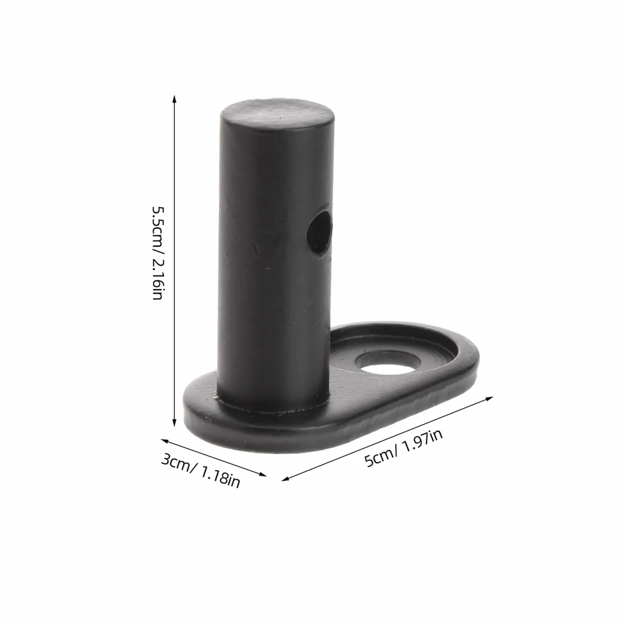 TOYANDONA Accessoires de remorque de vélo Fixation coude acier noir