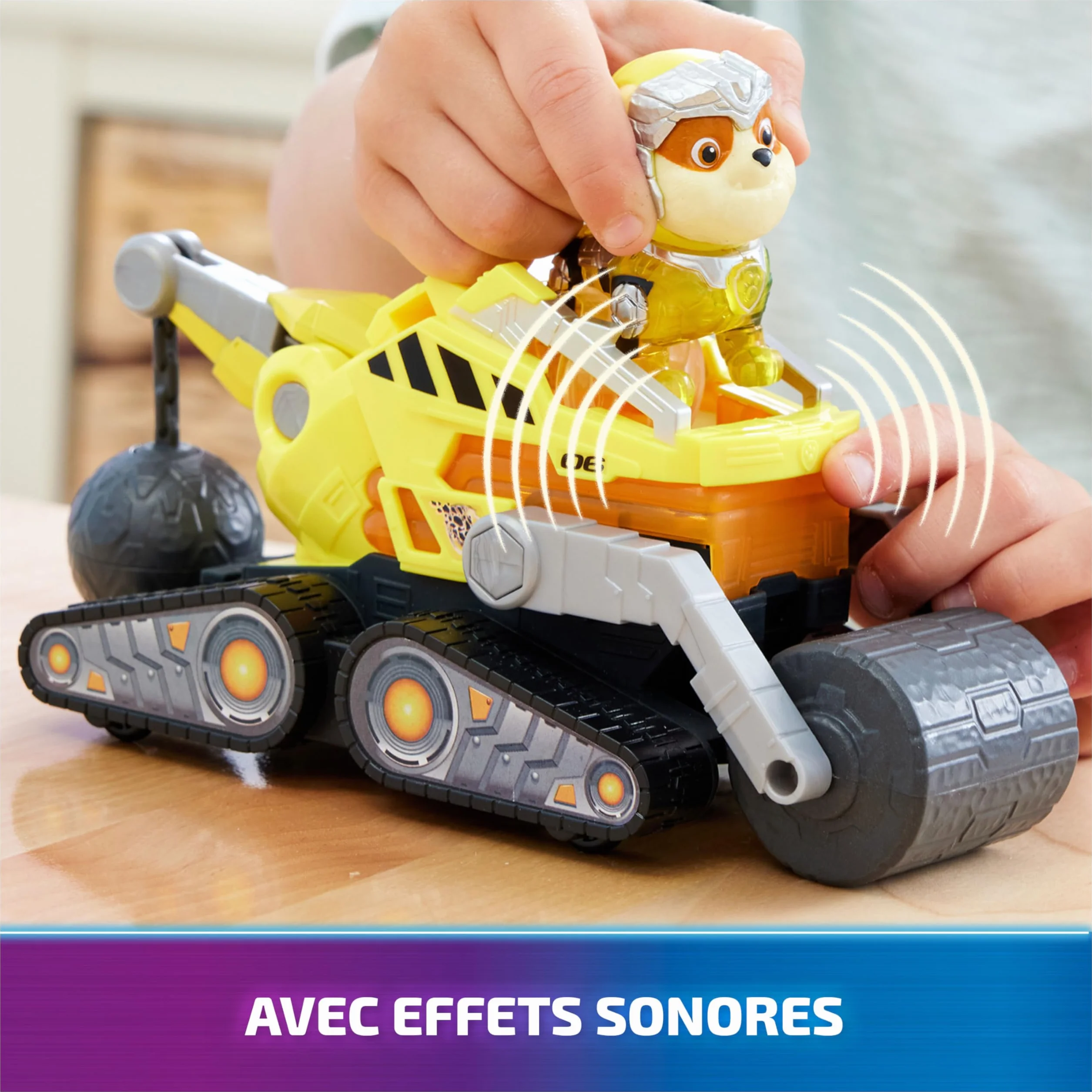 Paw Patrol Pat Patrouille Véhicule Figurine Ruben Voiture Collection Sons Lumières Jouet Enfant 3 Ans+