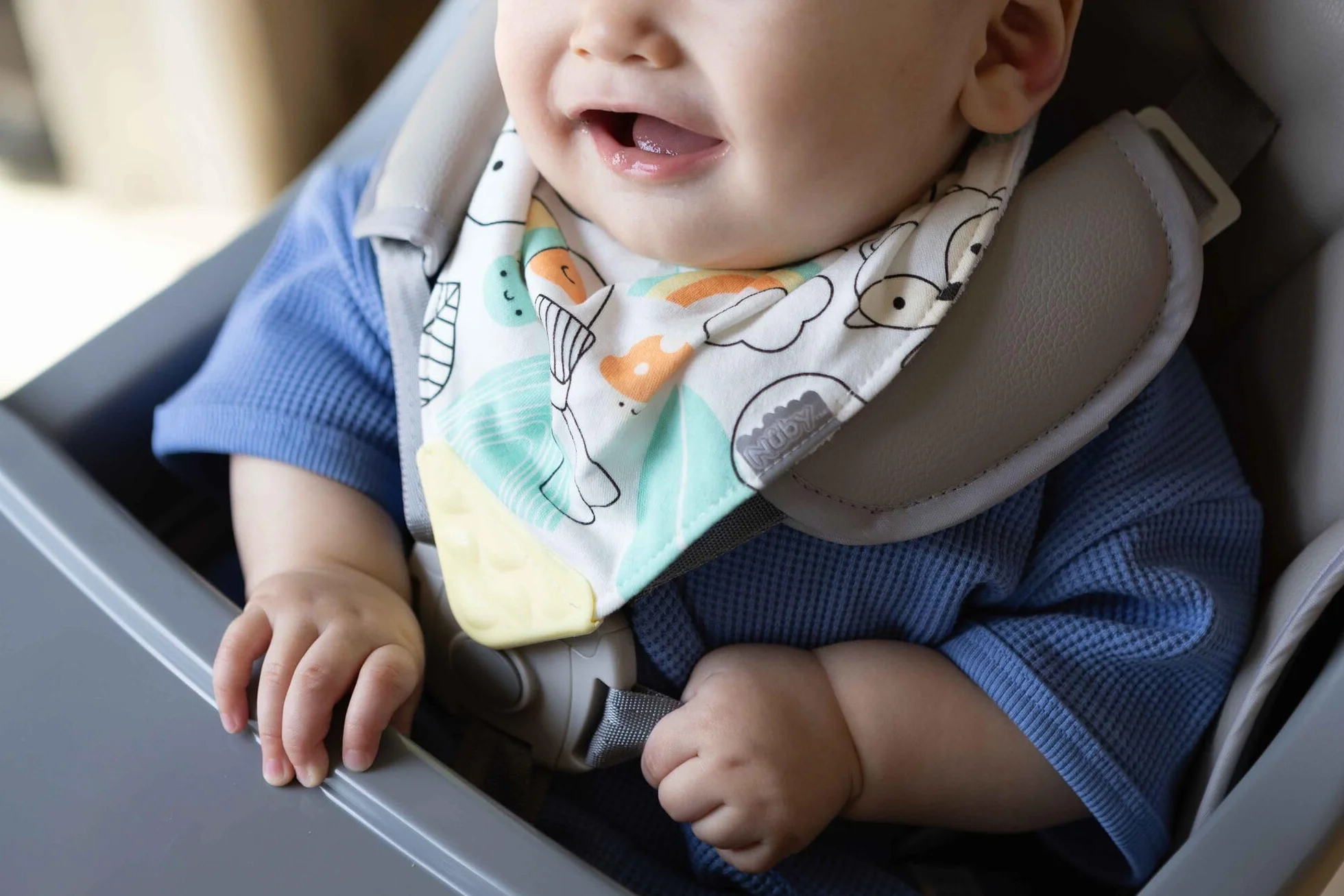 Nuby Lot de 3 bavoirs de dentition bandana